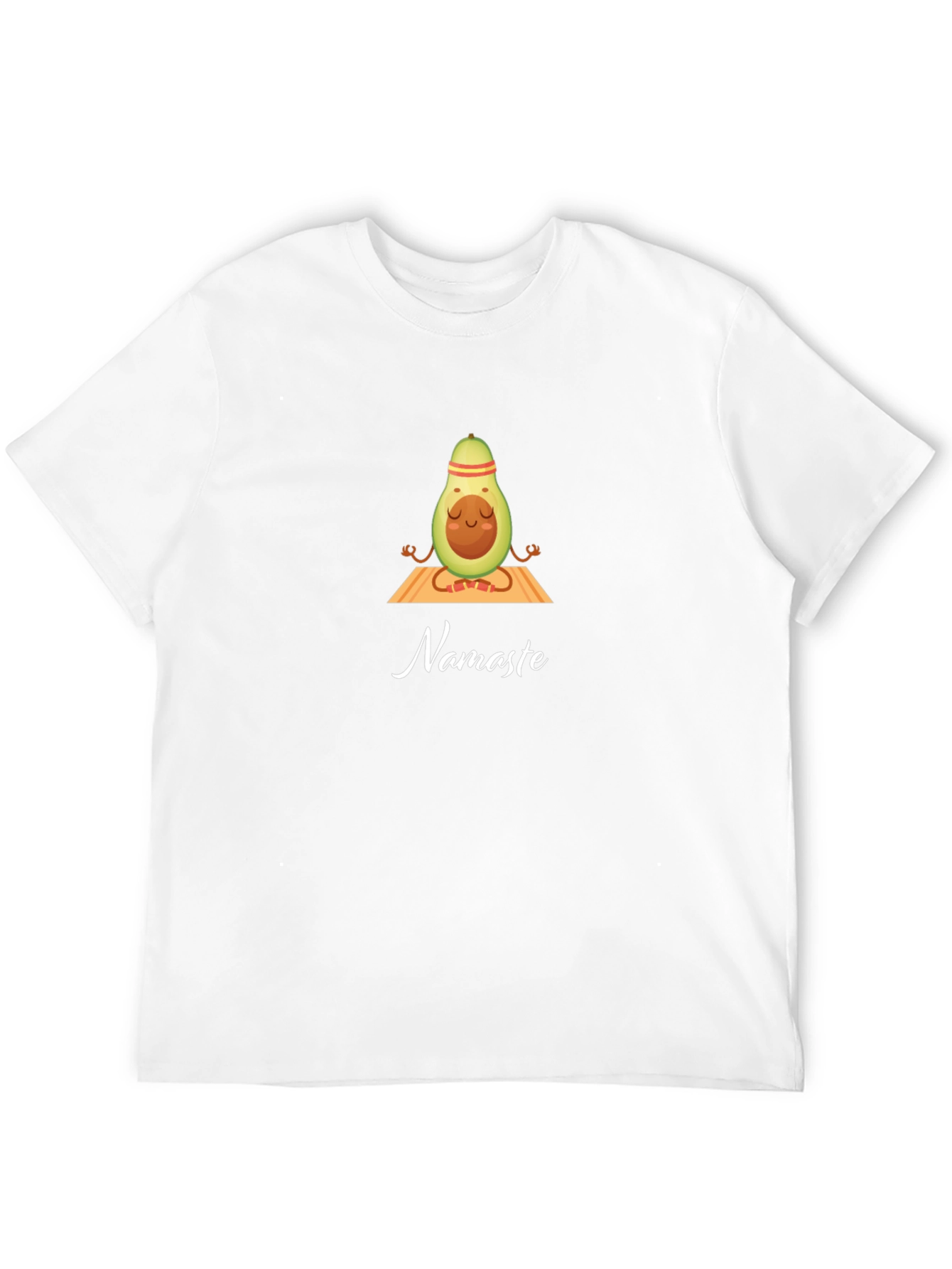 Black Avocado Namaste Meditation Black T-Shirt view 12