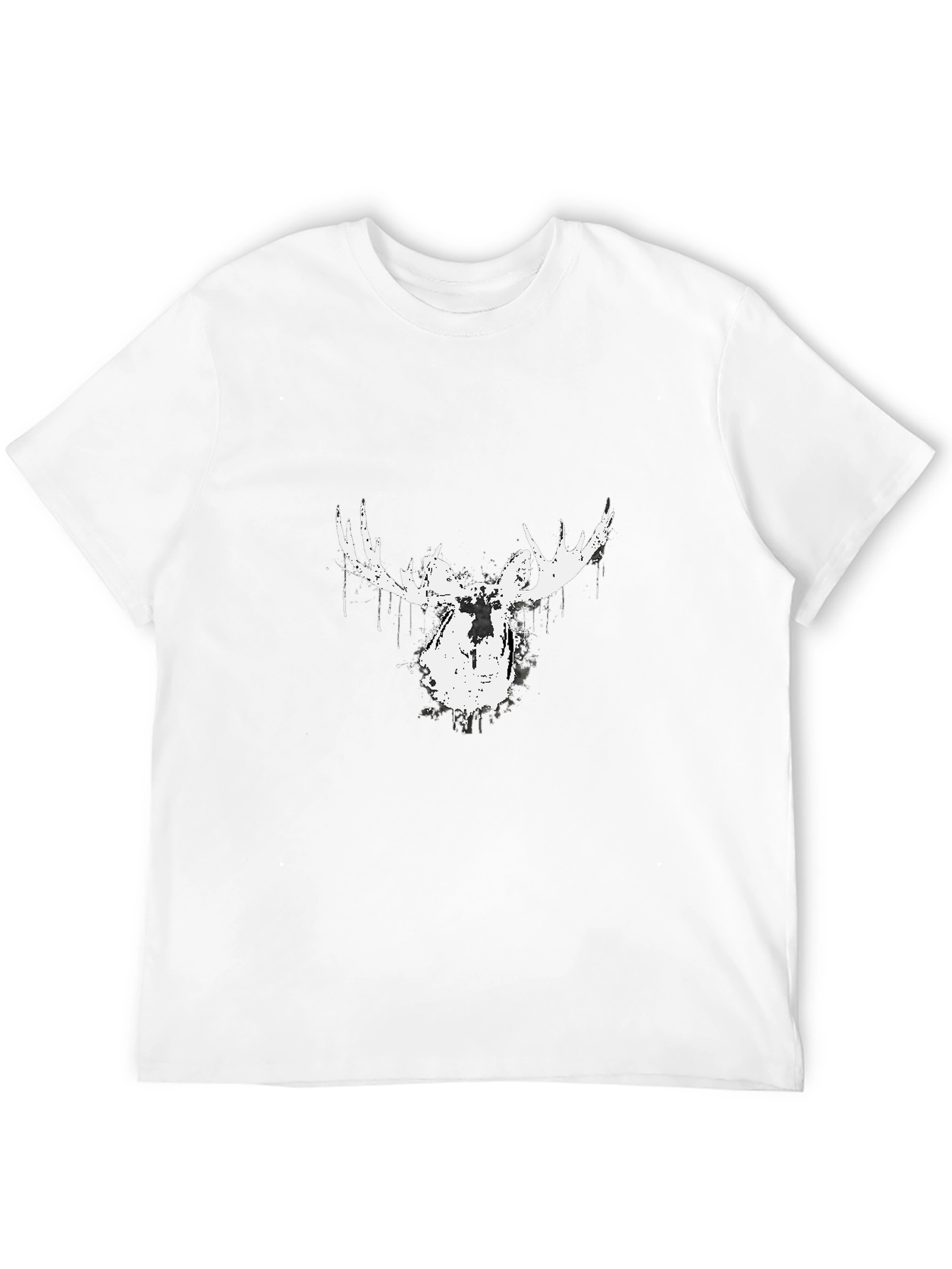 Black Black Moose Graphic T-Shirt for Men view 12