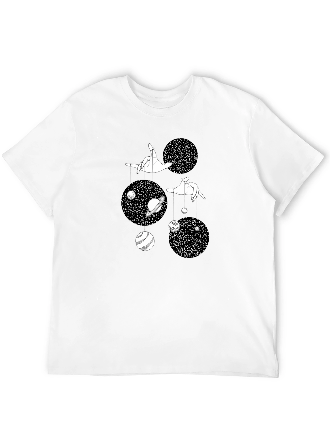 Black Cosmic Marionette Graphic Tee - Black view 12