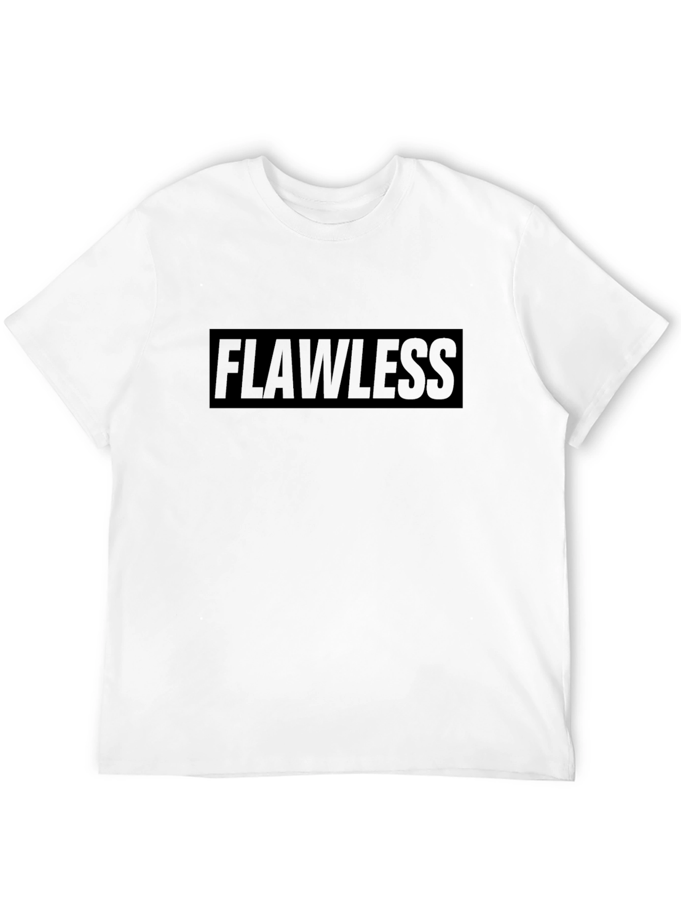 Black Flawless Graphic Print Black T-Shirt view 12