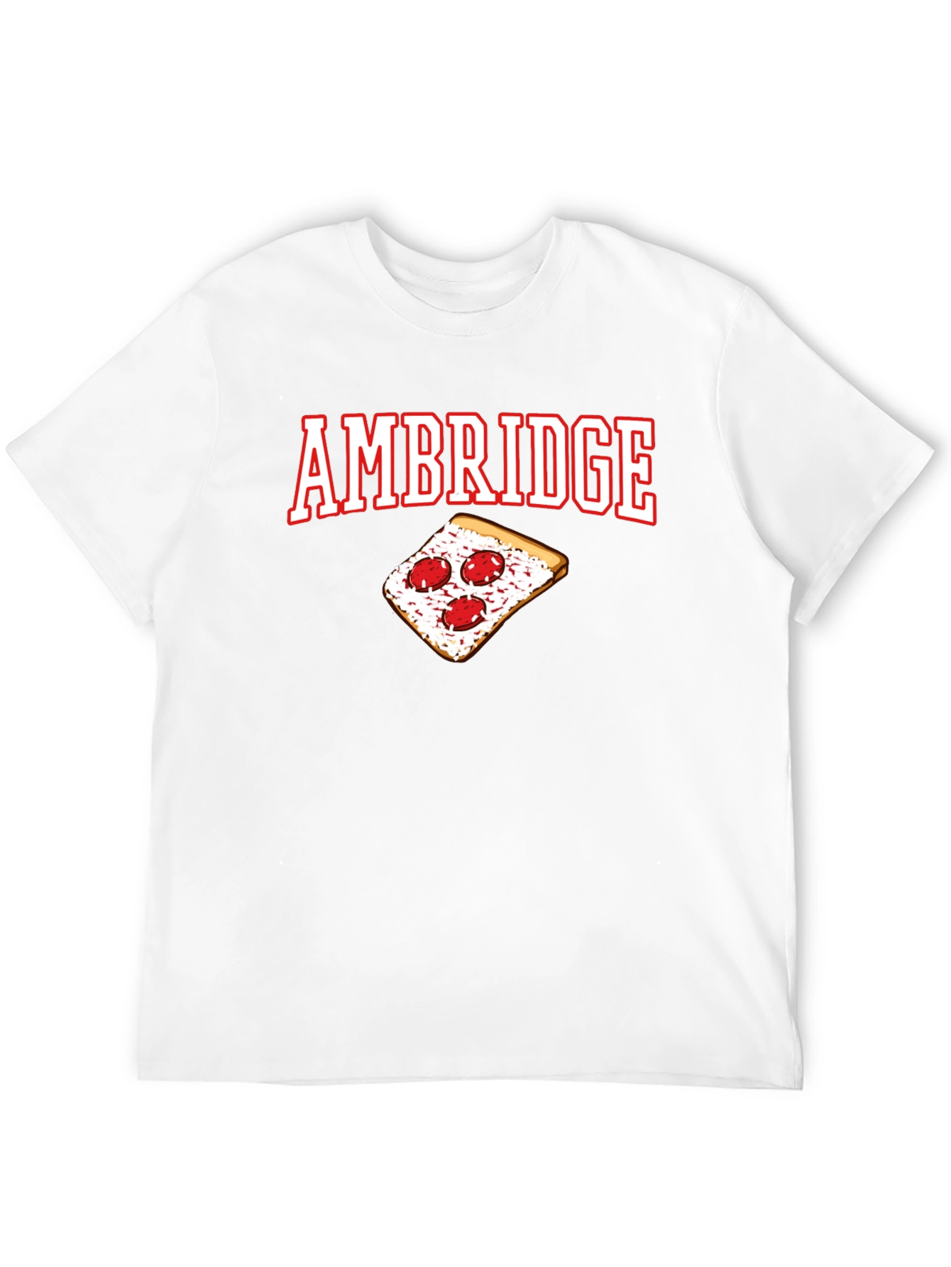 Black Ambridge Pizza T-Shirt - Black Graphic Tee view 12