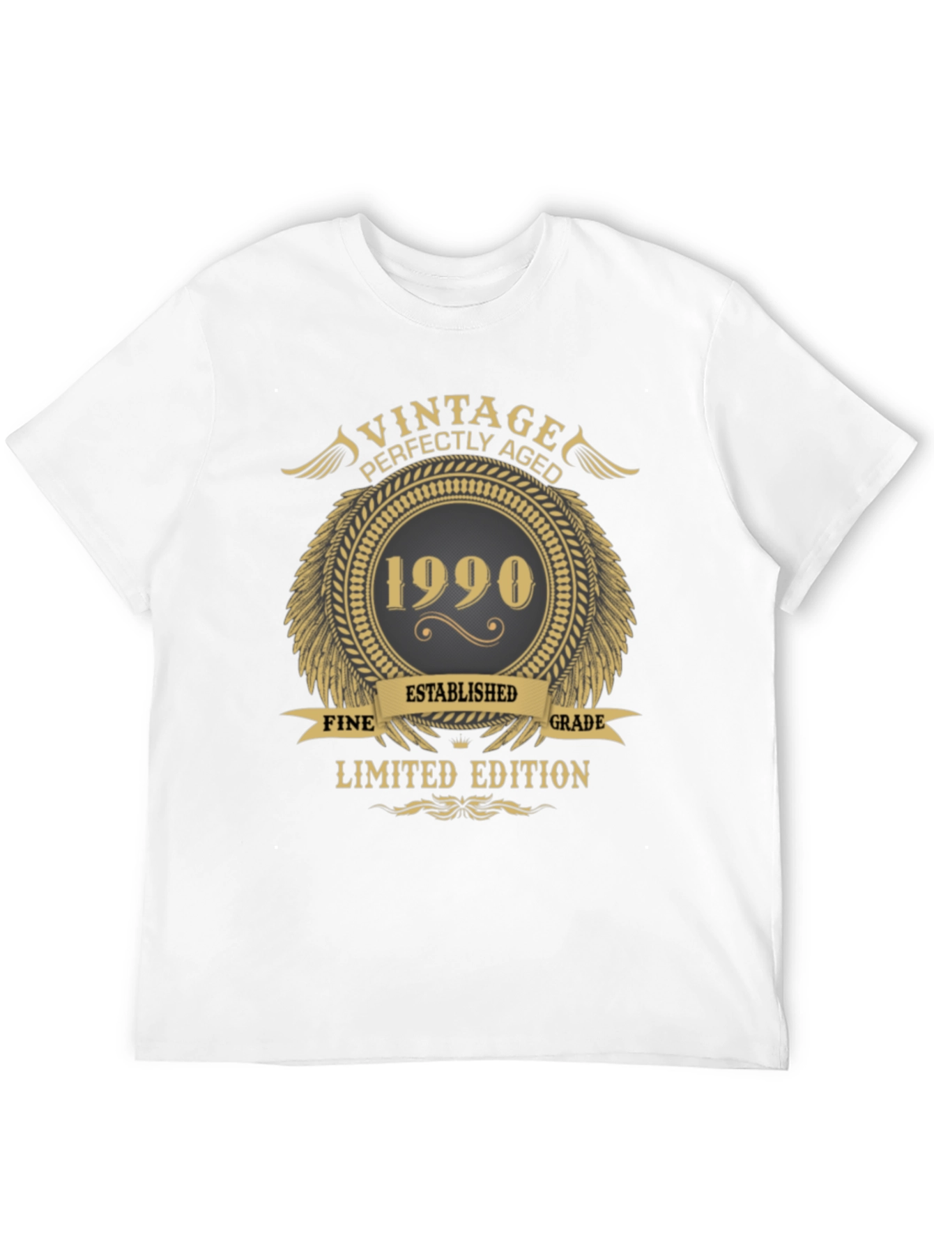 Black Vintage 1990 Limited Edition T-Shirt view 12