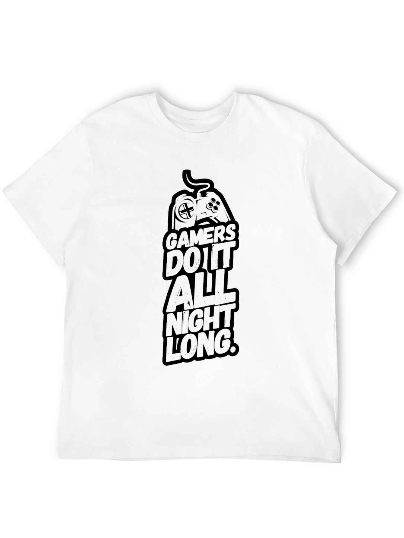Black Gamers Do It All Night Long Black T-Shirt view 12