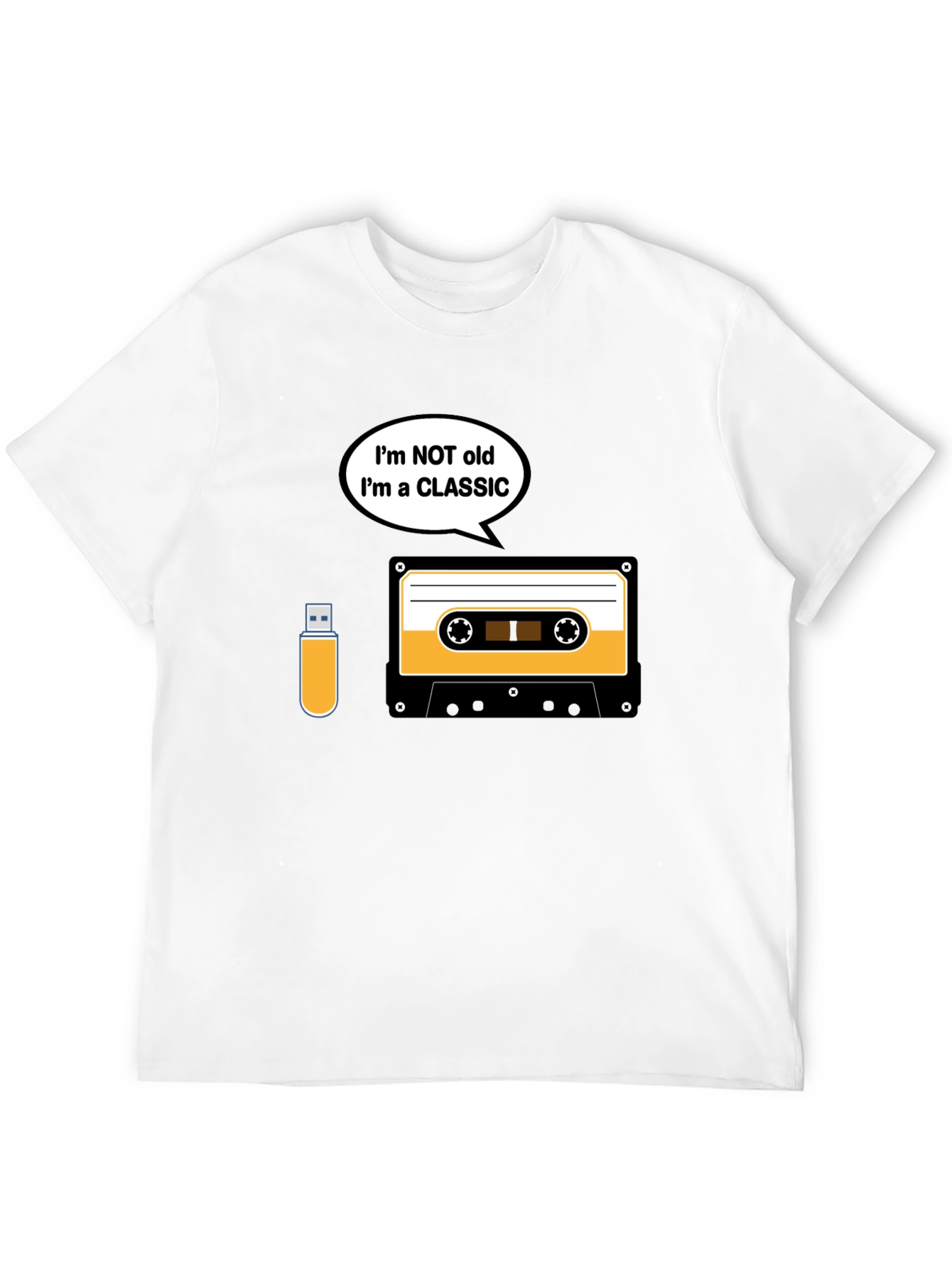 Black Classic Cassette Tape T-Shirt - Retro Music Lover Tee view 12