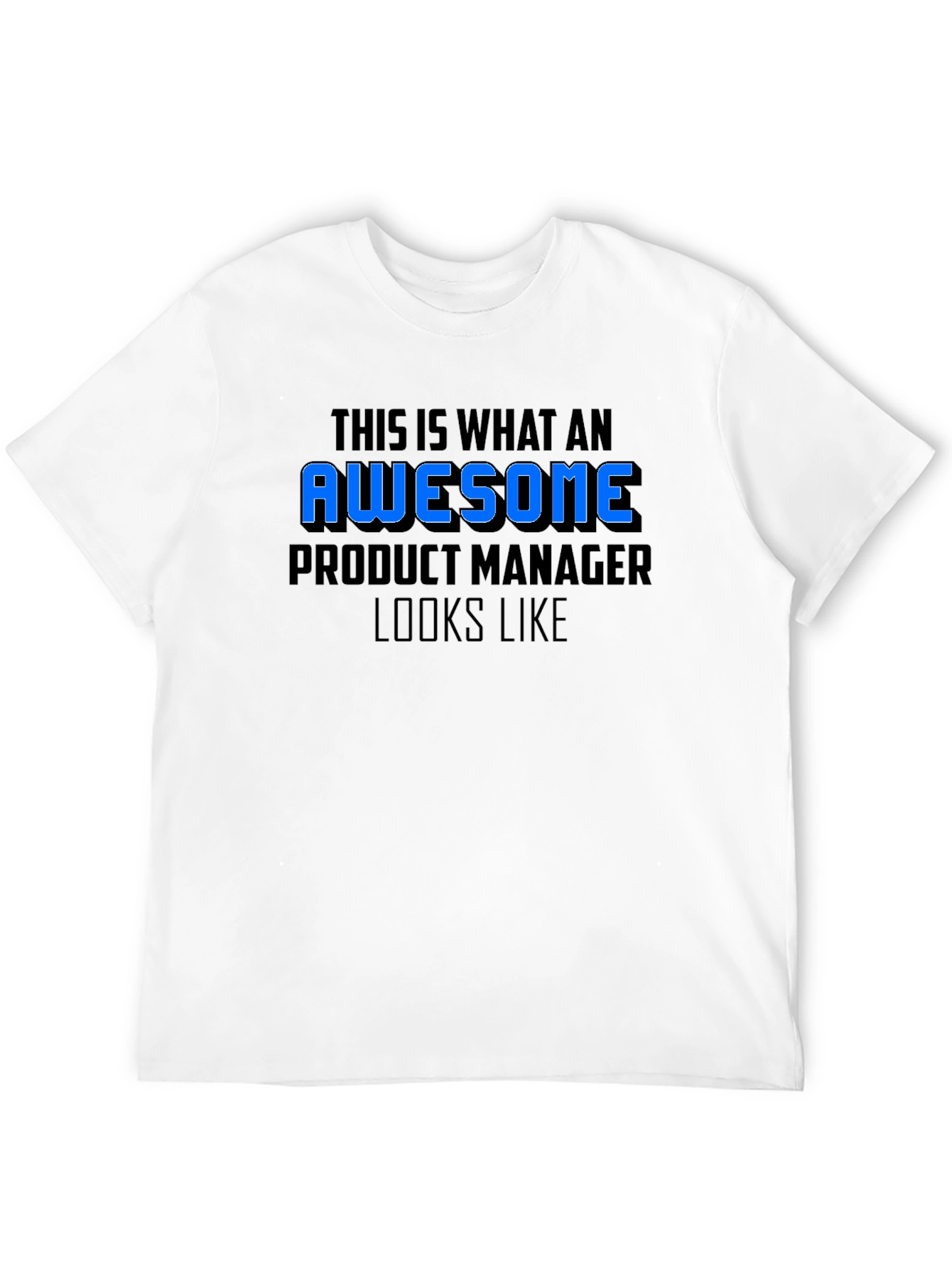 Black Awesome Product Manager Graphic T-Shirt view 12