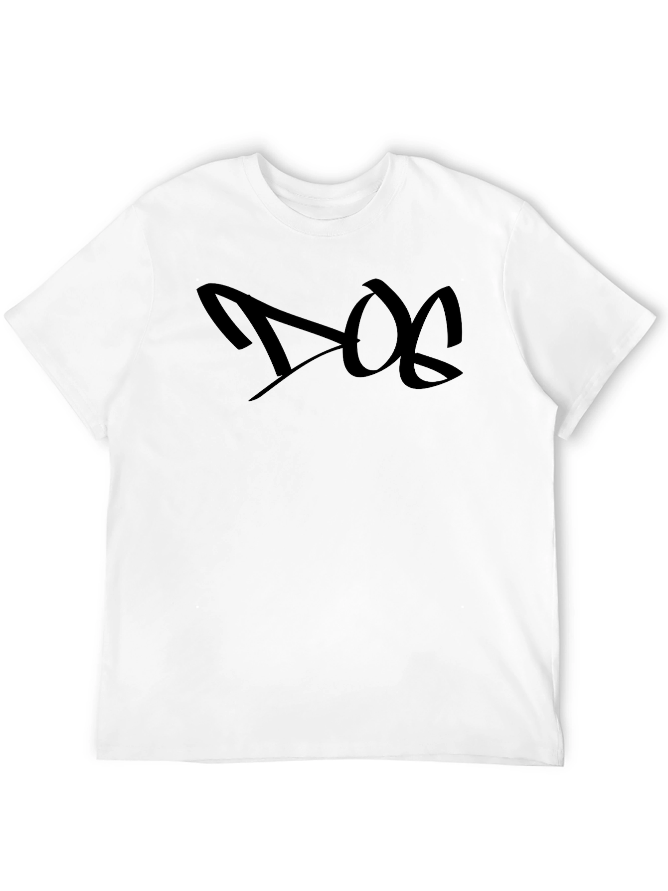 Black Dog Graphic Tee - Black Casual T-Shirt view 12