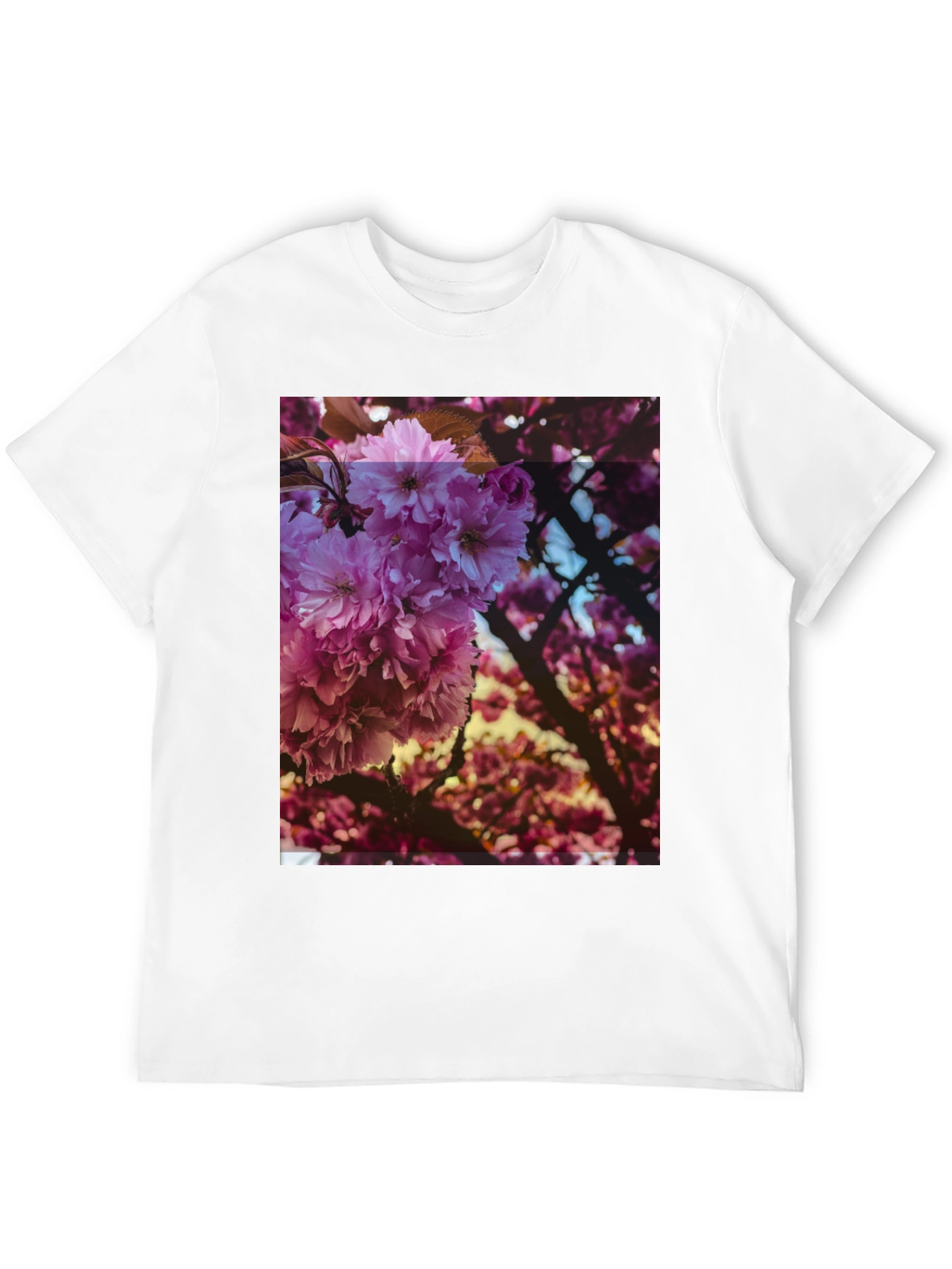 Black Floral Print Black Tee view 12