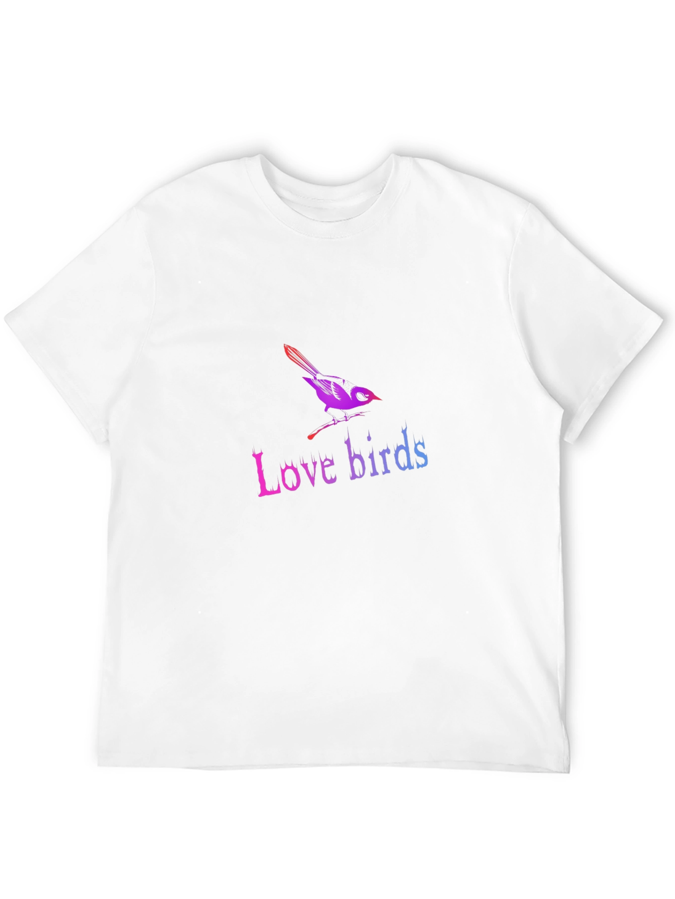 Black Love Birds Graphic T-Shirt - Trendy Casual Tee view 12
