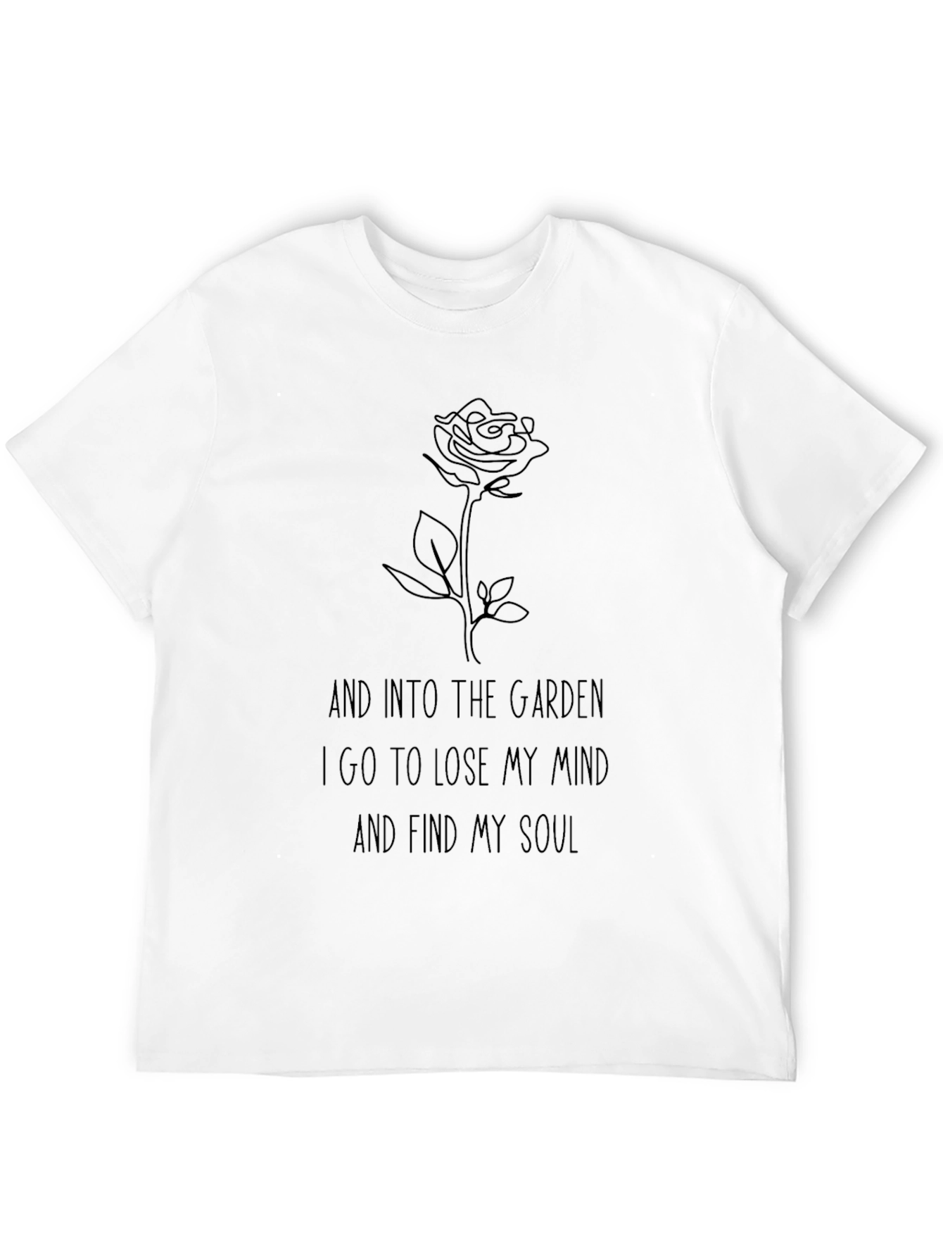 Black Garden Soul T-Shirt - Floral Mindful Tee view 12