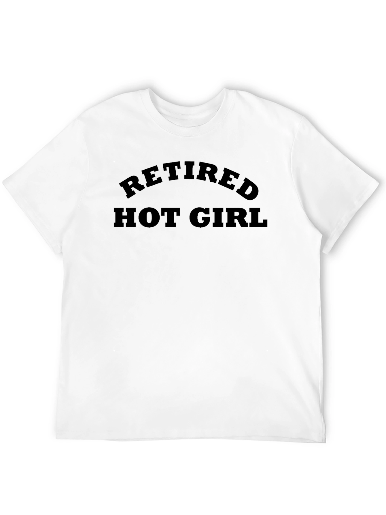 Black Retired Hot Girl Graphic T-Shirt - Bold Statement Tee view 12