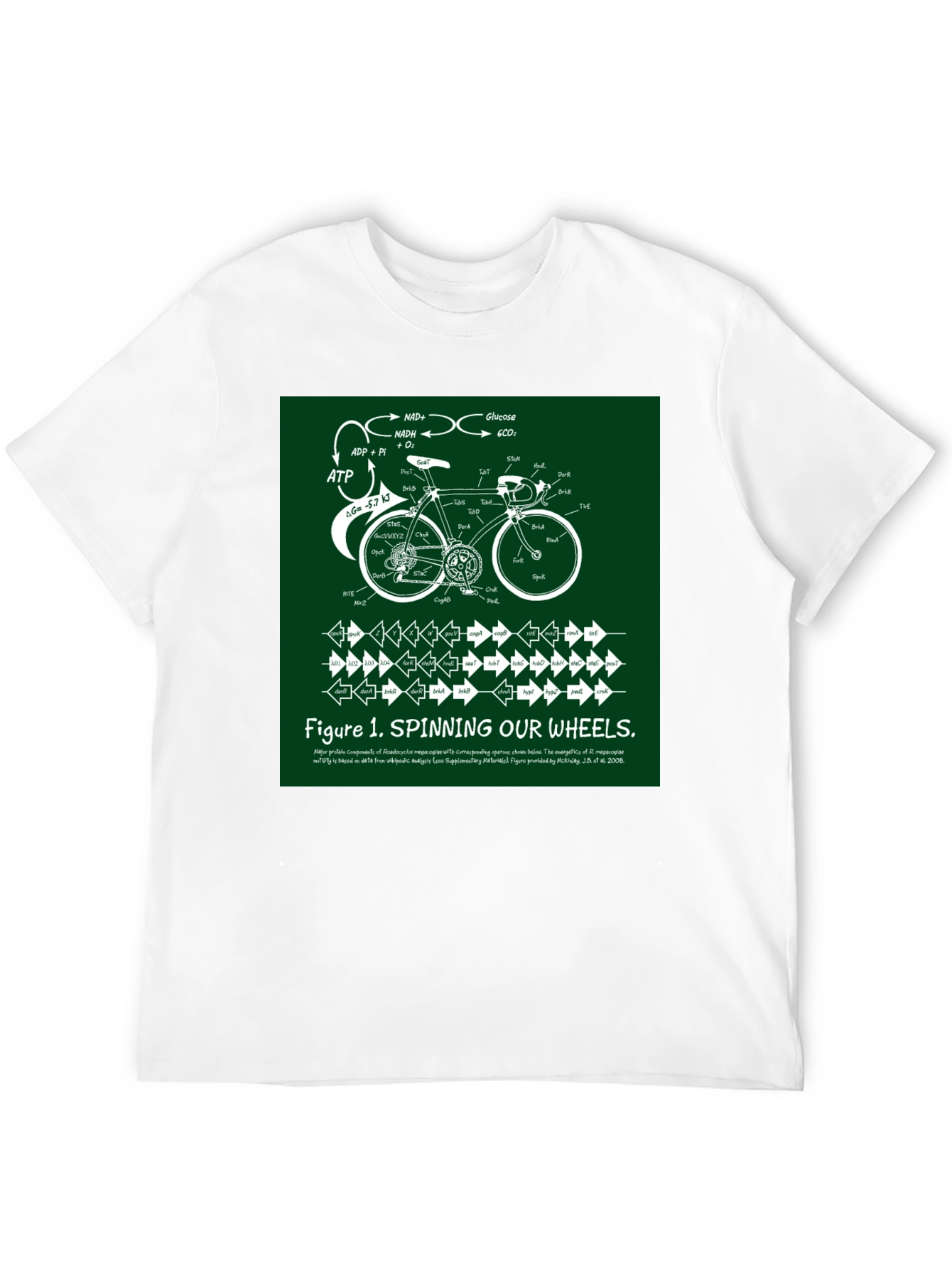 Black Spinning Our Wheels T-Shirt view 12