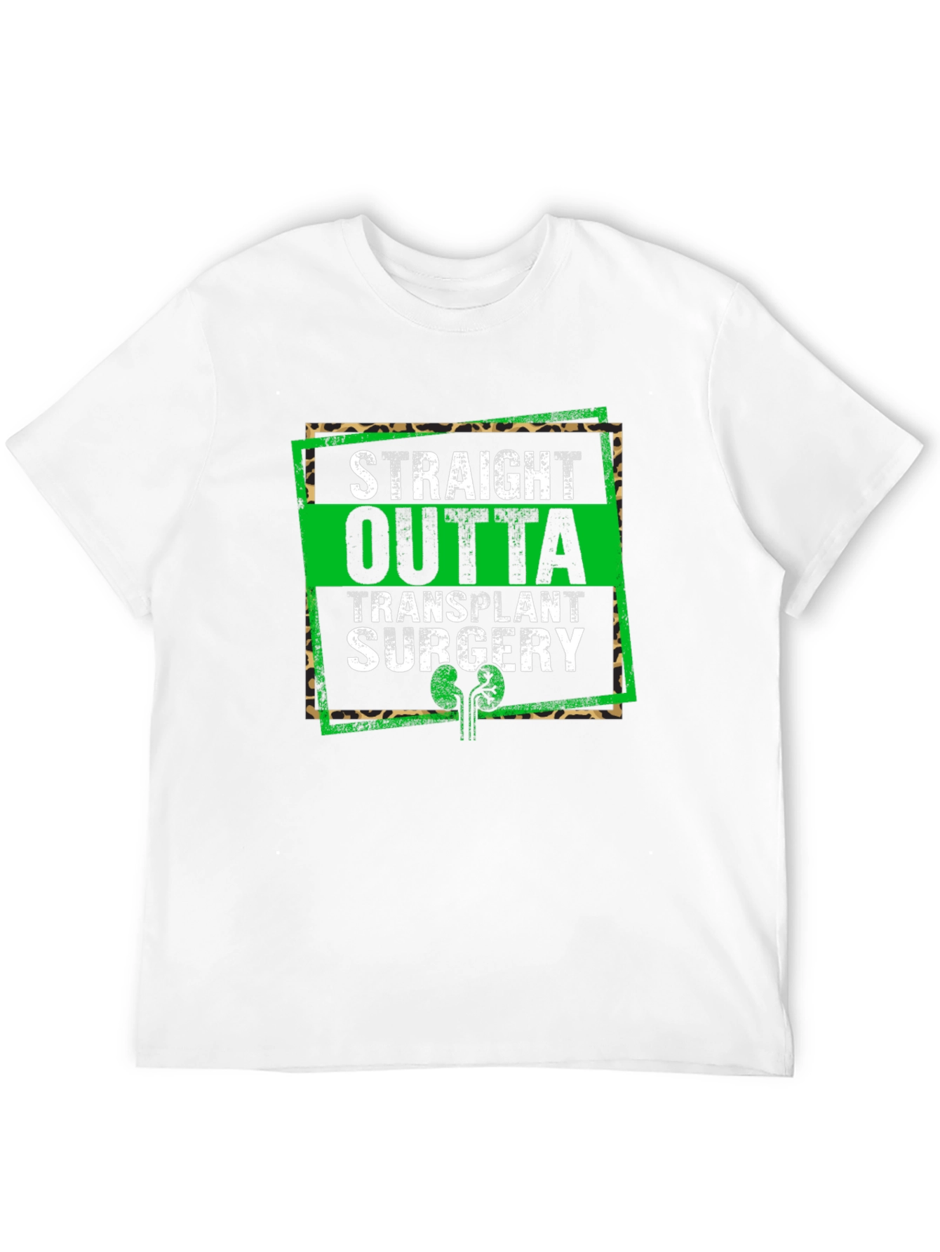 Black Straight Outta Transplant Surgery Graphic Tee view 12