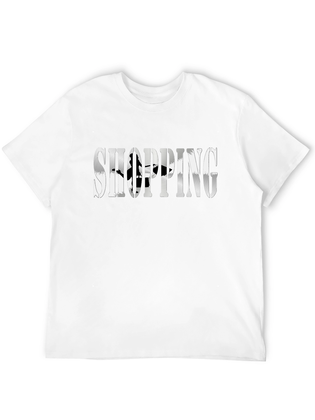 Black Shopping Graphic T-Shirt view 12