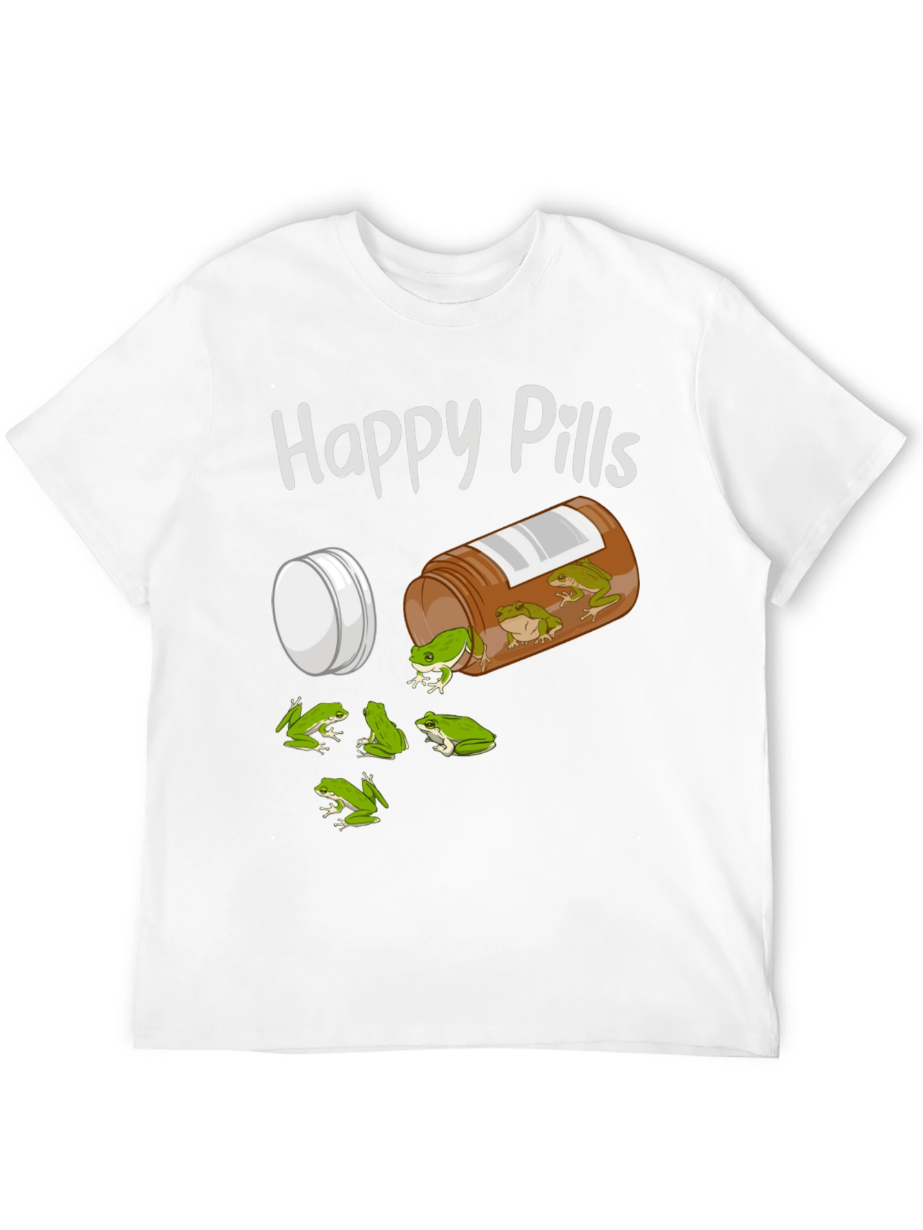 Black Happy Pills Frog T-Shirt view 12