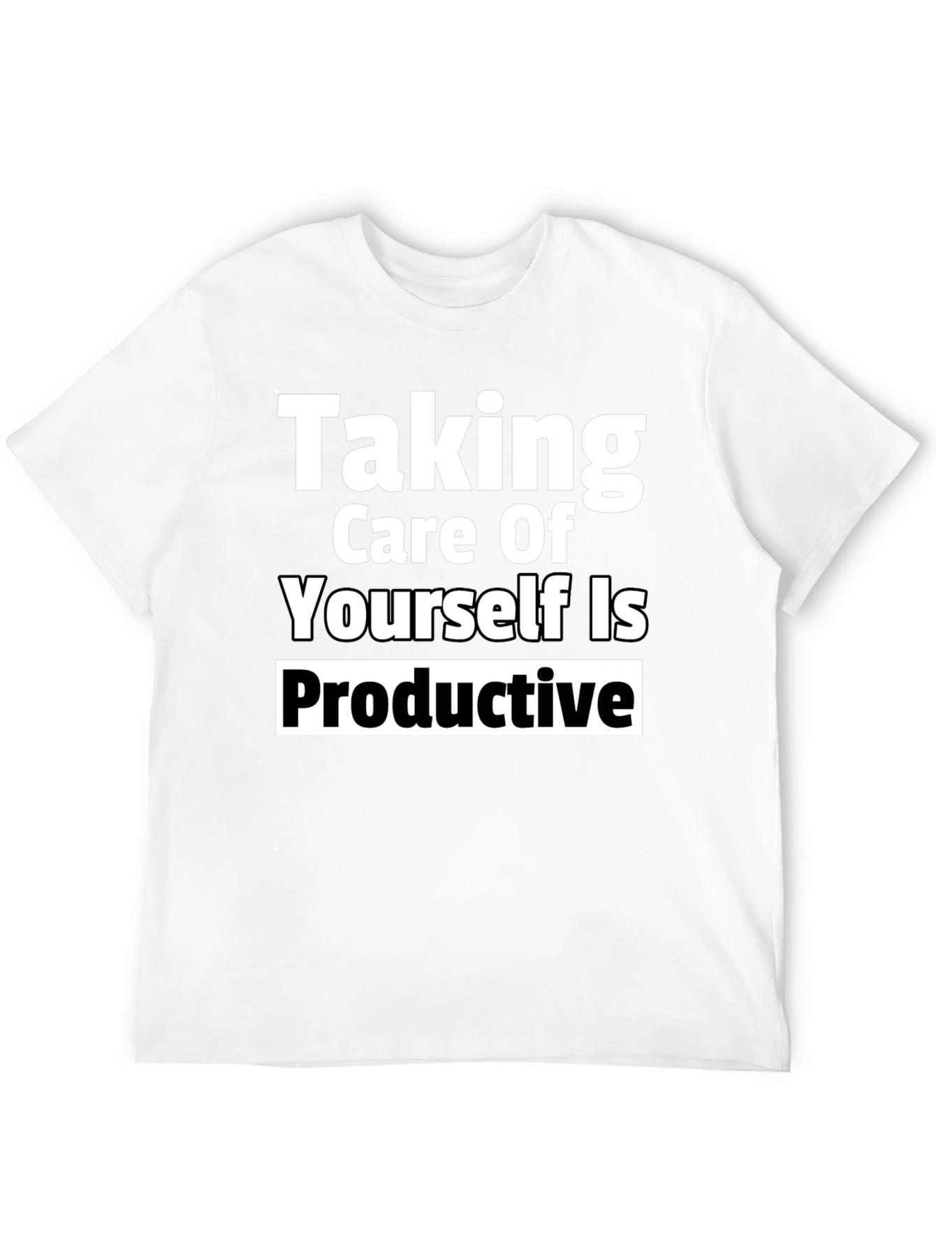 Black Taking Care of Yourself Is Productive Tee view 12