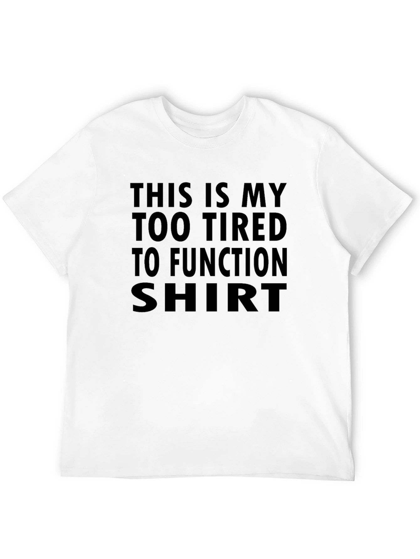 Black Too Tired to Function Graphic T-Shirt view 12