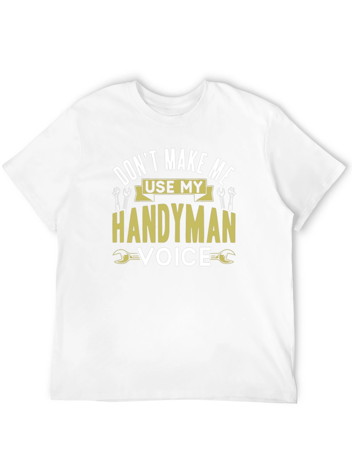 Black Handyman Voice T-Shirt - Funny Tool Shirt view 12