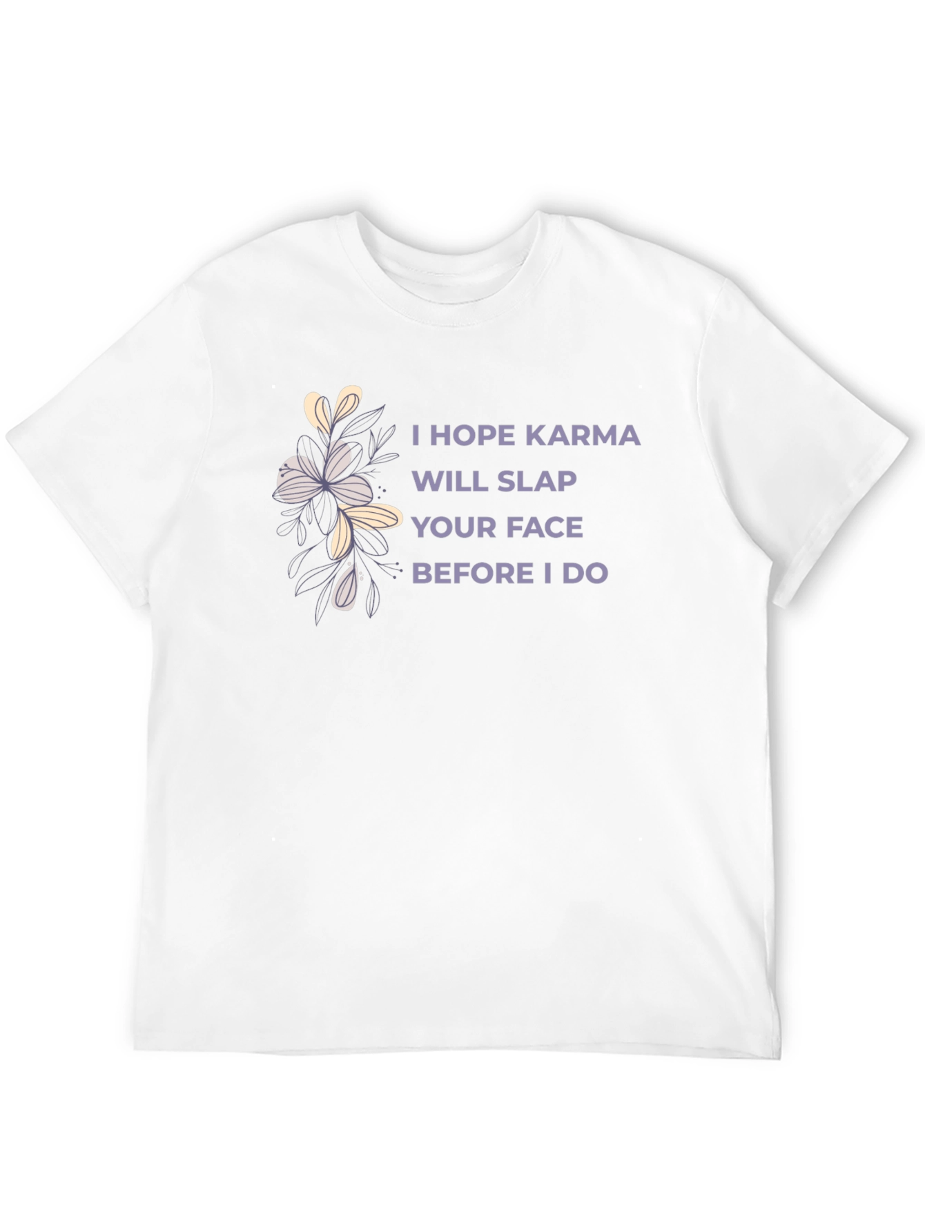 Black Karma Slap Graphic Tee - Sarcastic Humor T-Shirt view 12