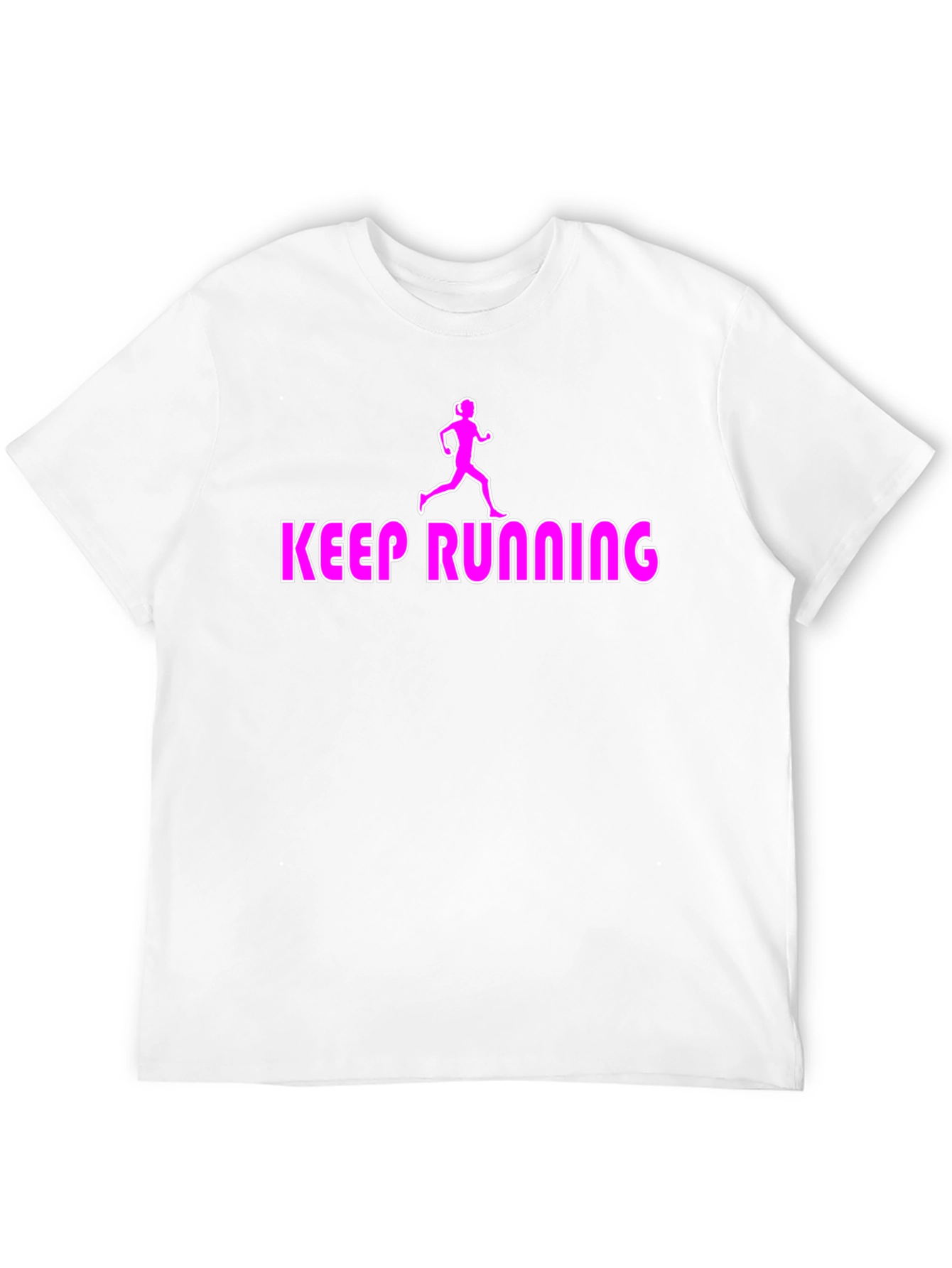Black Keep Running Graphic Tee - Black view 12