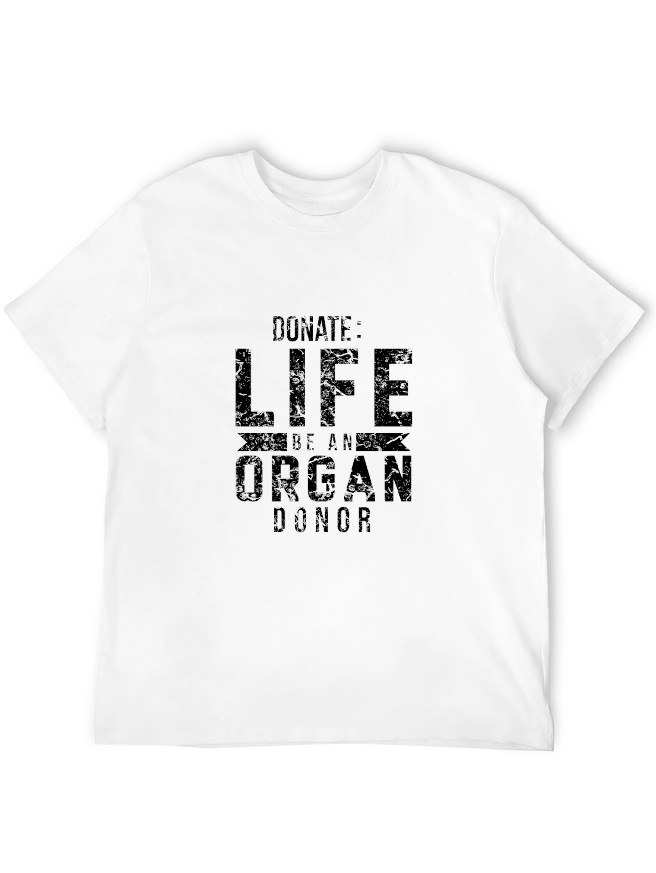 Black Donate Life Organ Donor Graphic T-Shirt view 12