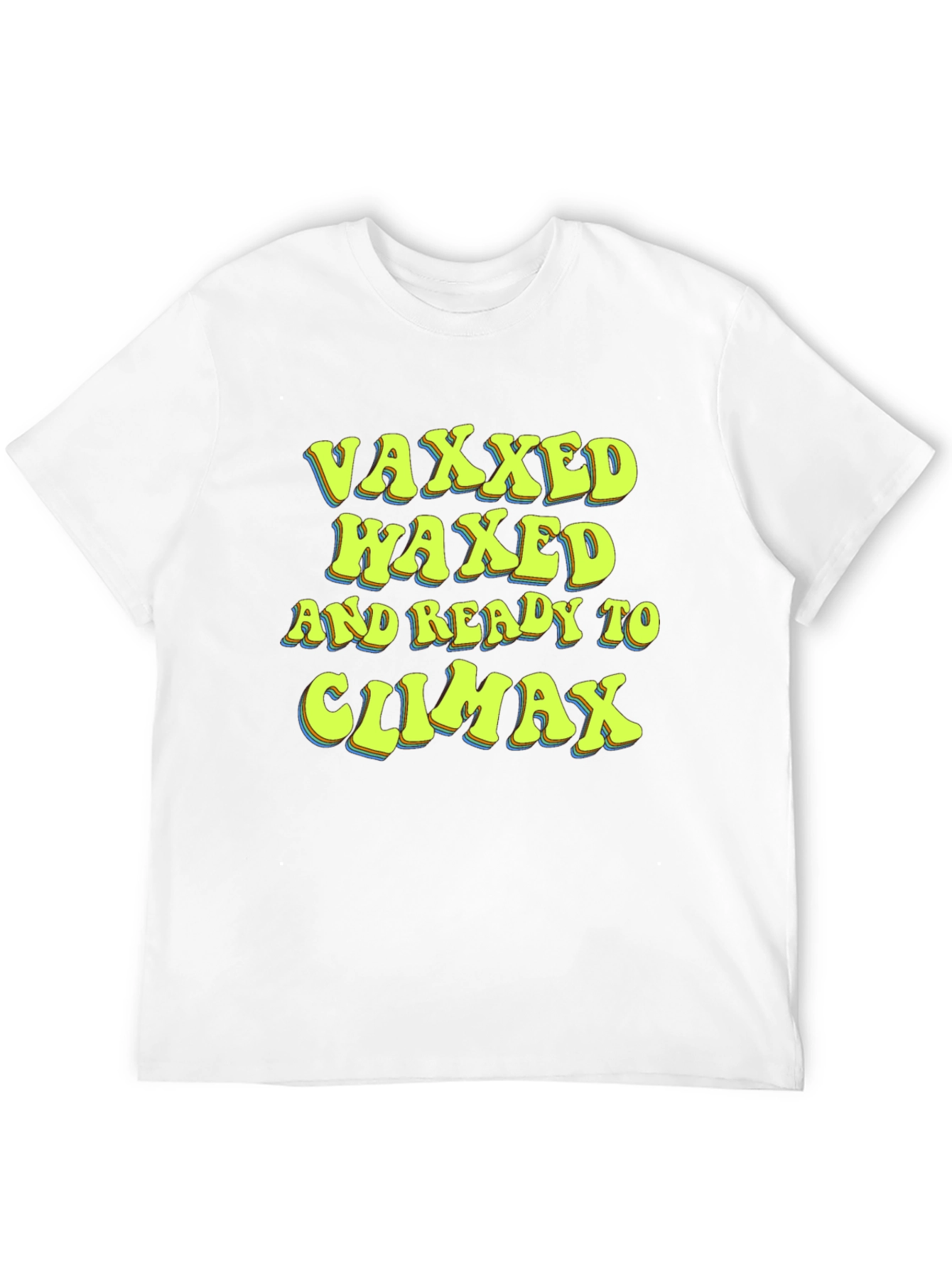 Black Vaxxed Waxed and Ready T-Shirt Funny Graphic Tee view 12