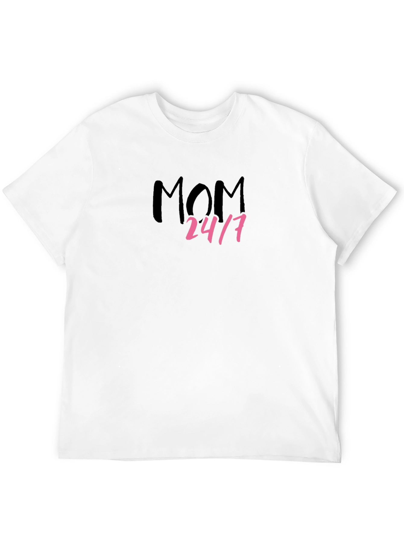Black Mom 24/7 Black Graphic Tee view 12