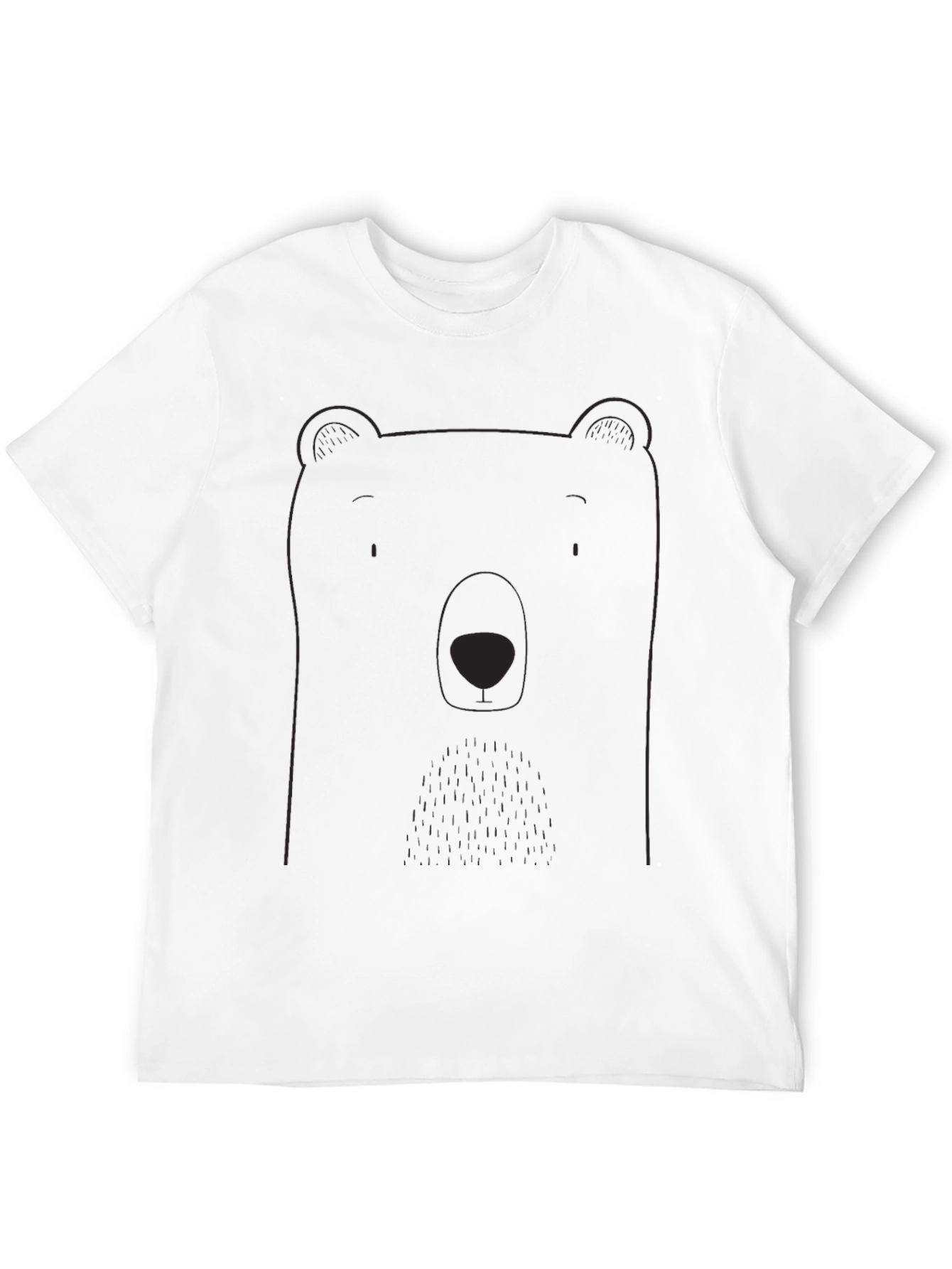 Black Bear Graphic Tee - Men's Black Casual Shirt view 12