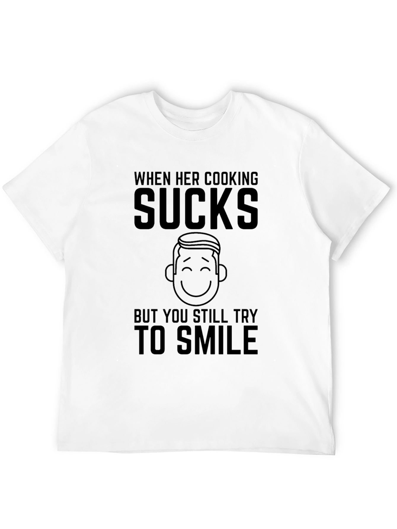 Black Cooking Sucks Humor T-Shirt - Men's Black Tee view 12
