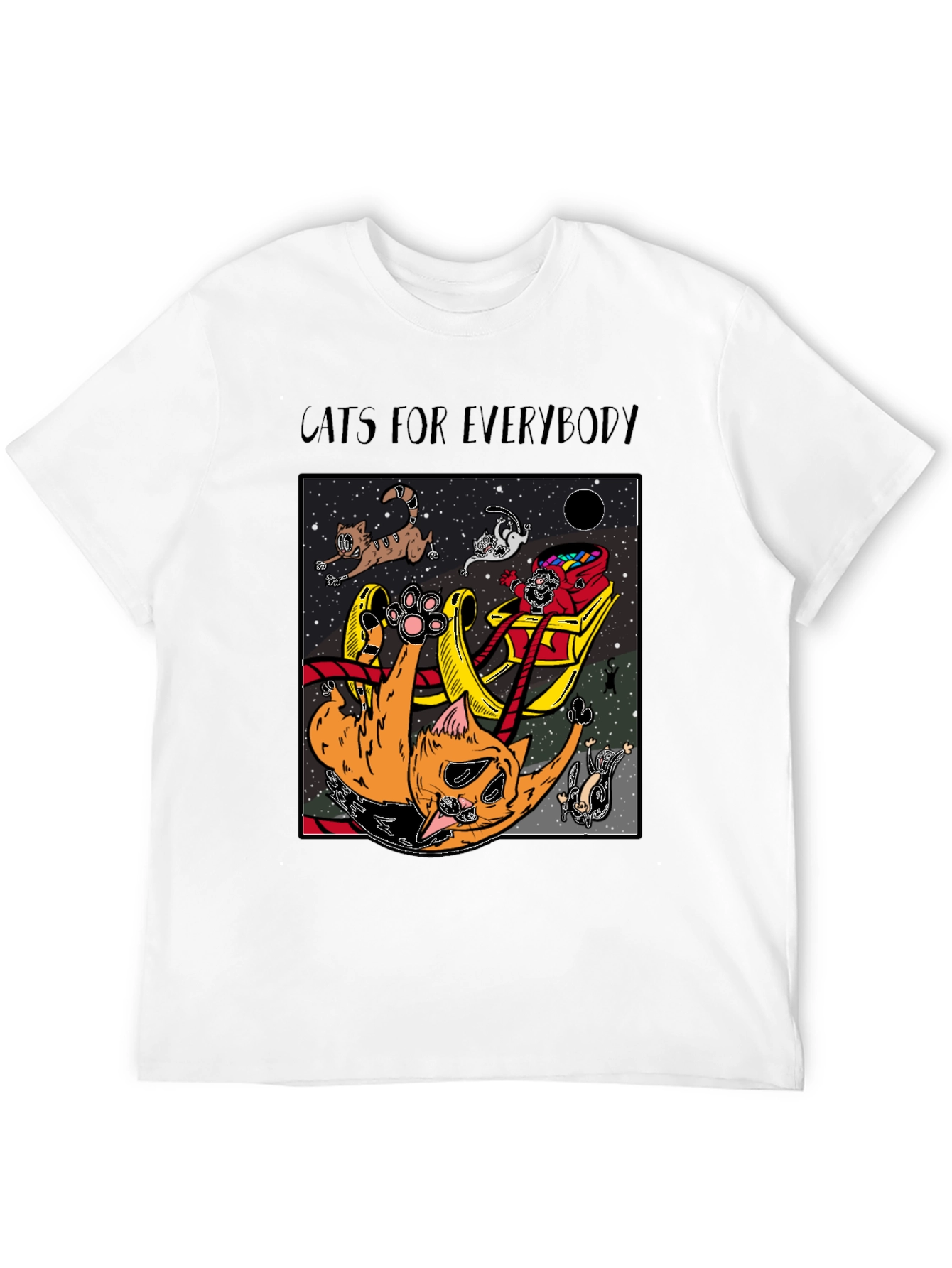 Black Cats for Everybody T-Shirt - Space Adventure! view 12