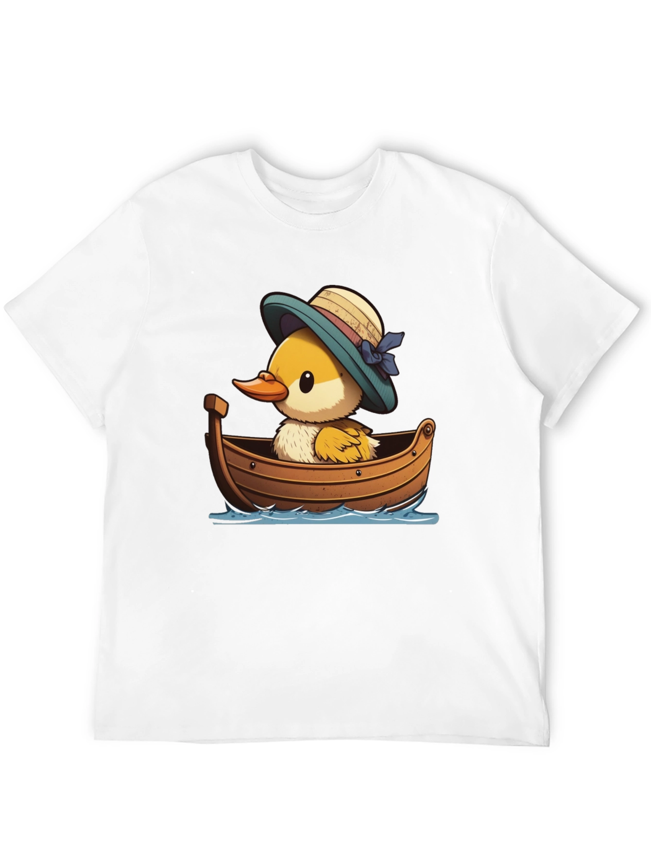 Black Duckling in Boat Graphic Tee view 12