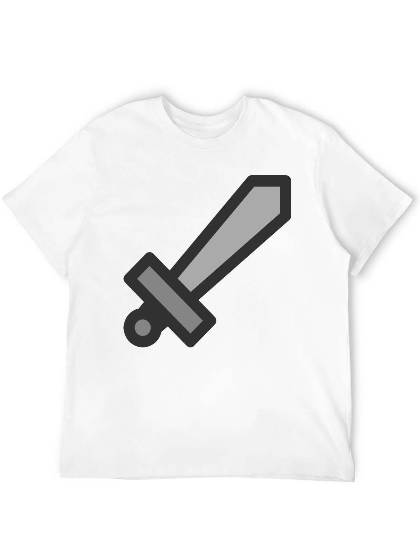 Black Sword Graphic Tee - Stylish Black Cotton T-Shirt view 12