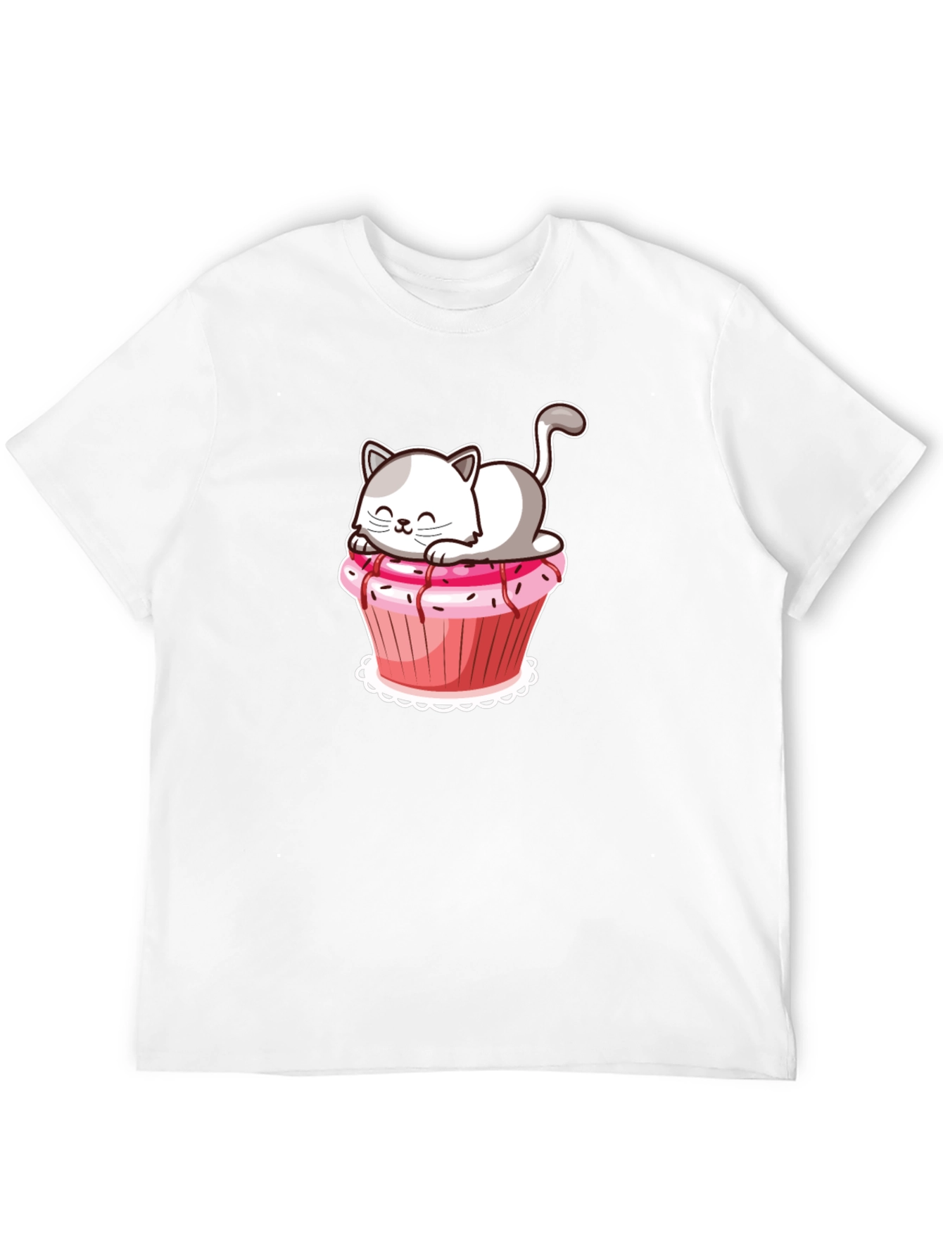 Black Cat Cupcake Graphic T-Shirt view 12