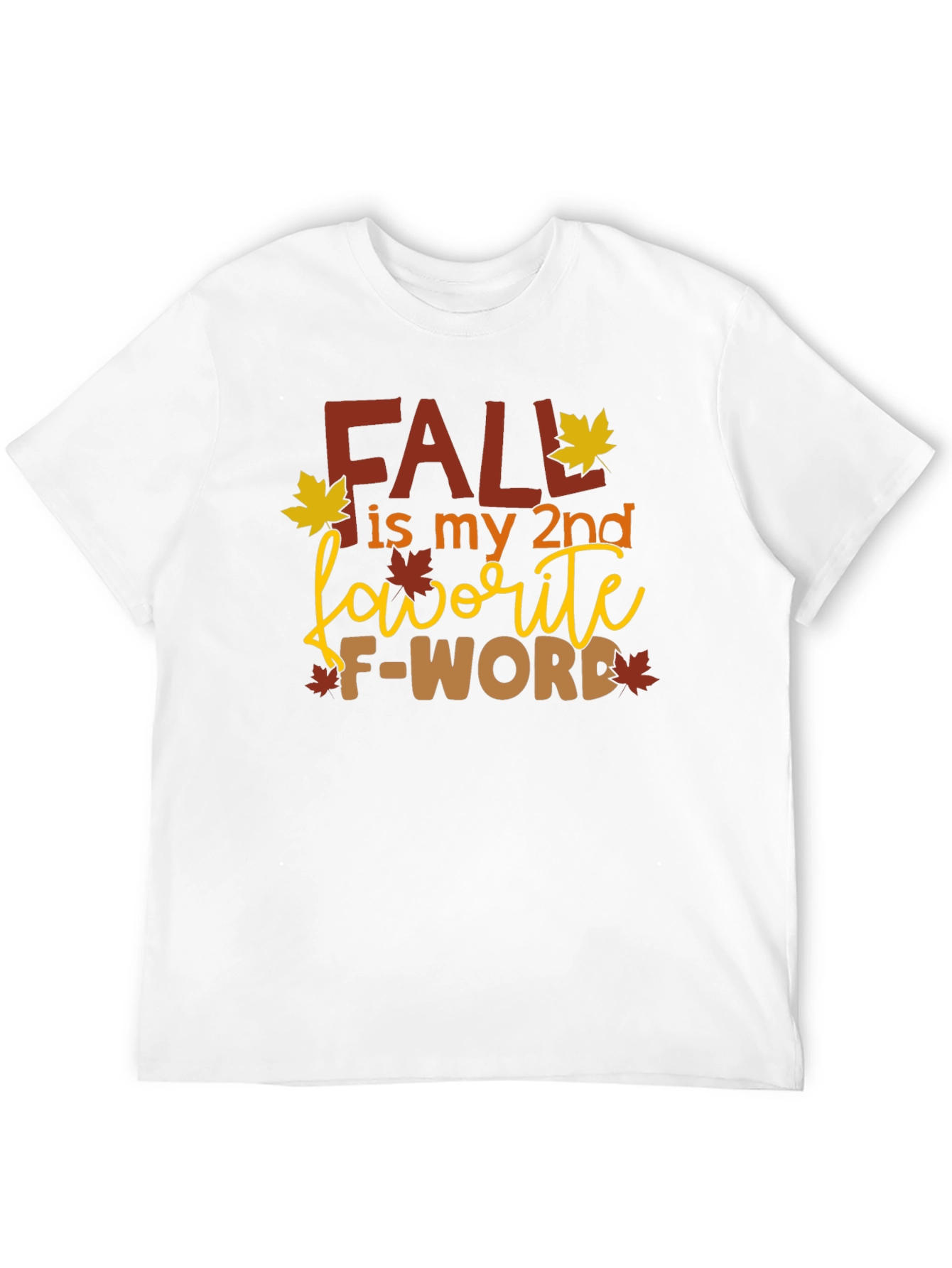 Black Fall My 2nd Favorite F-Word Graphic Tee view 12