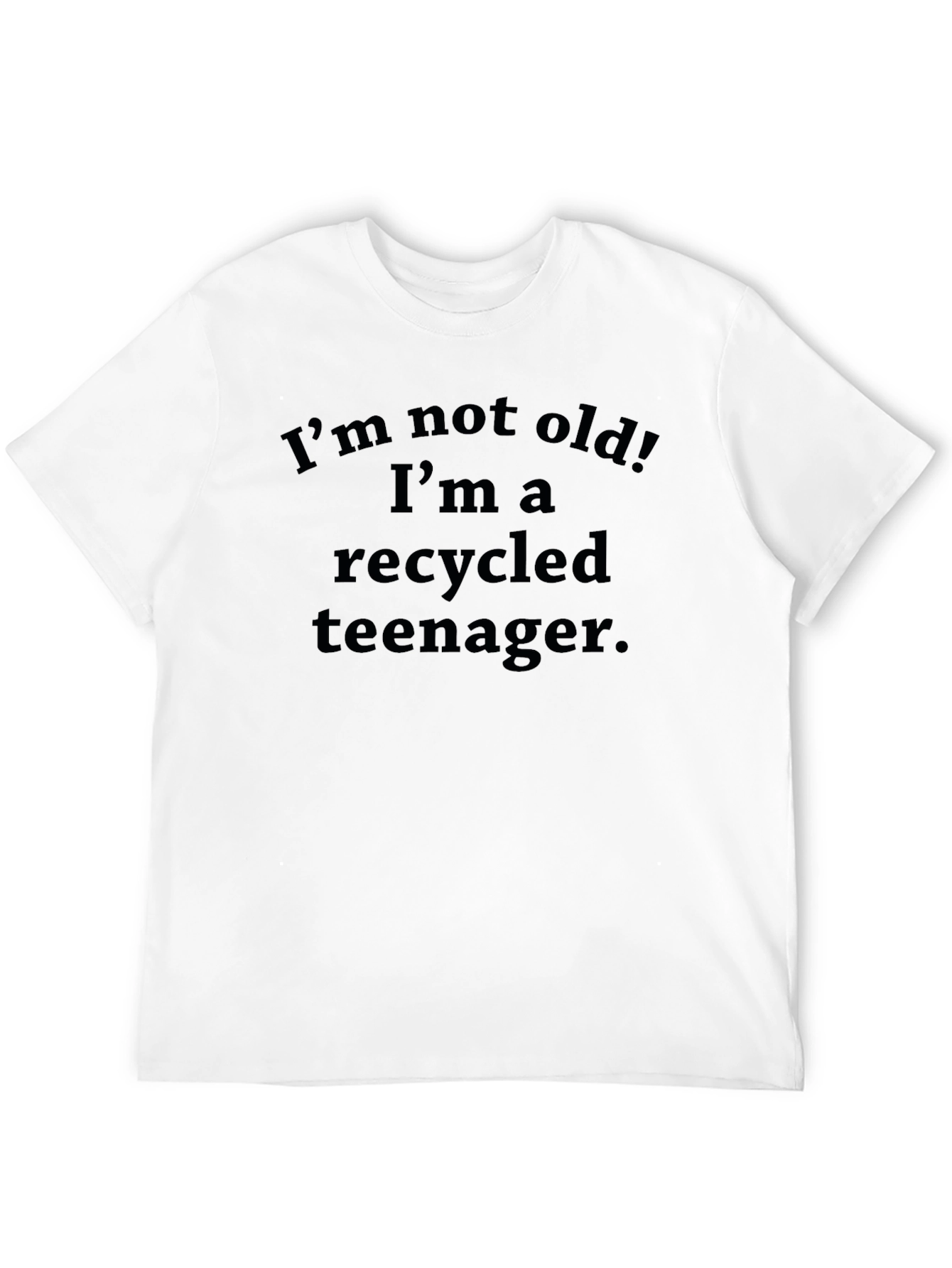 Black Recycled Teenager Funny Graphic T-Shirt view 12