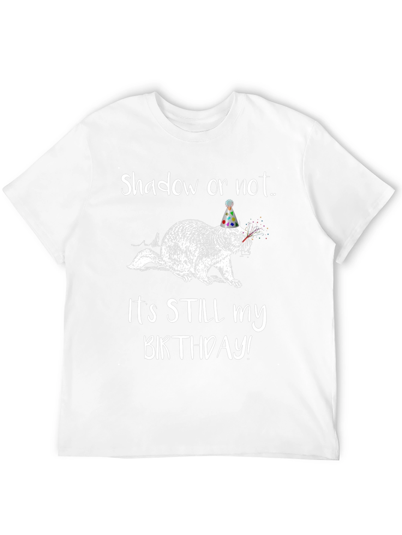 Black Shadow or Not It's Still My Birthday T-Shirt view 12