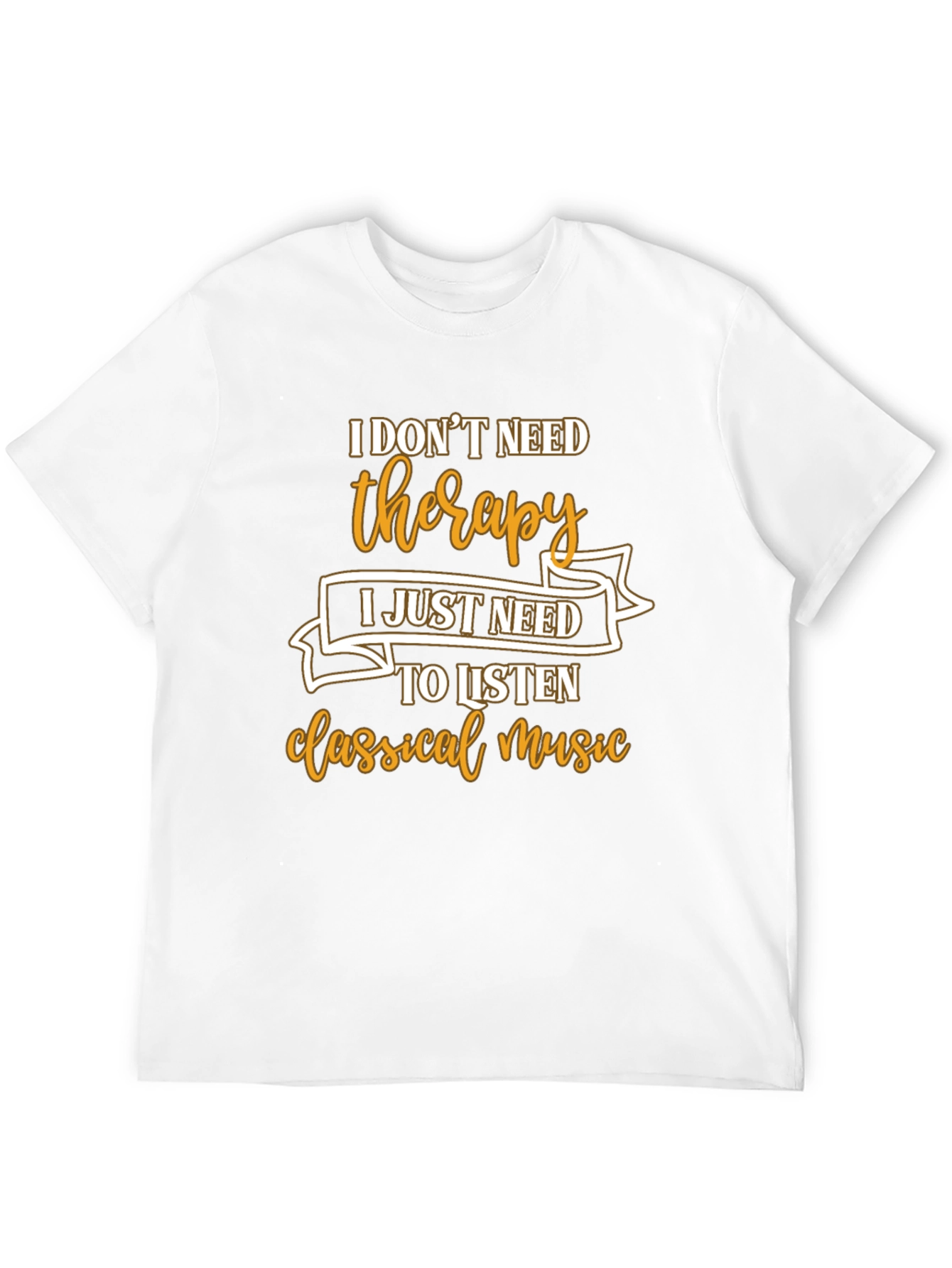 Black Therapy Classical Music Graphic T-Shirt view 12