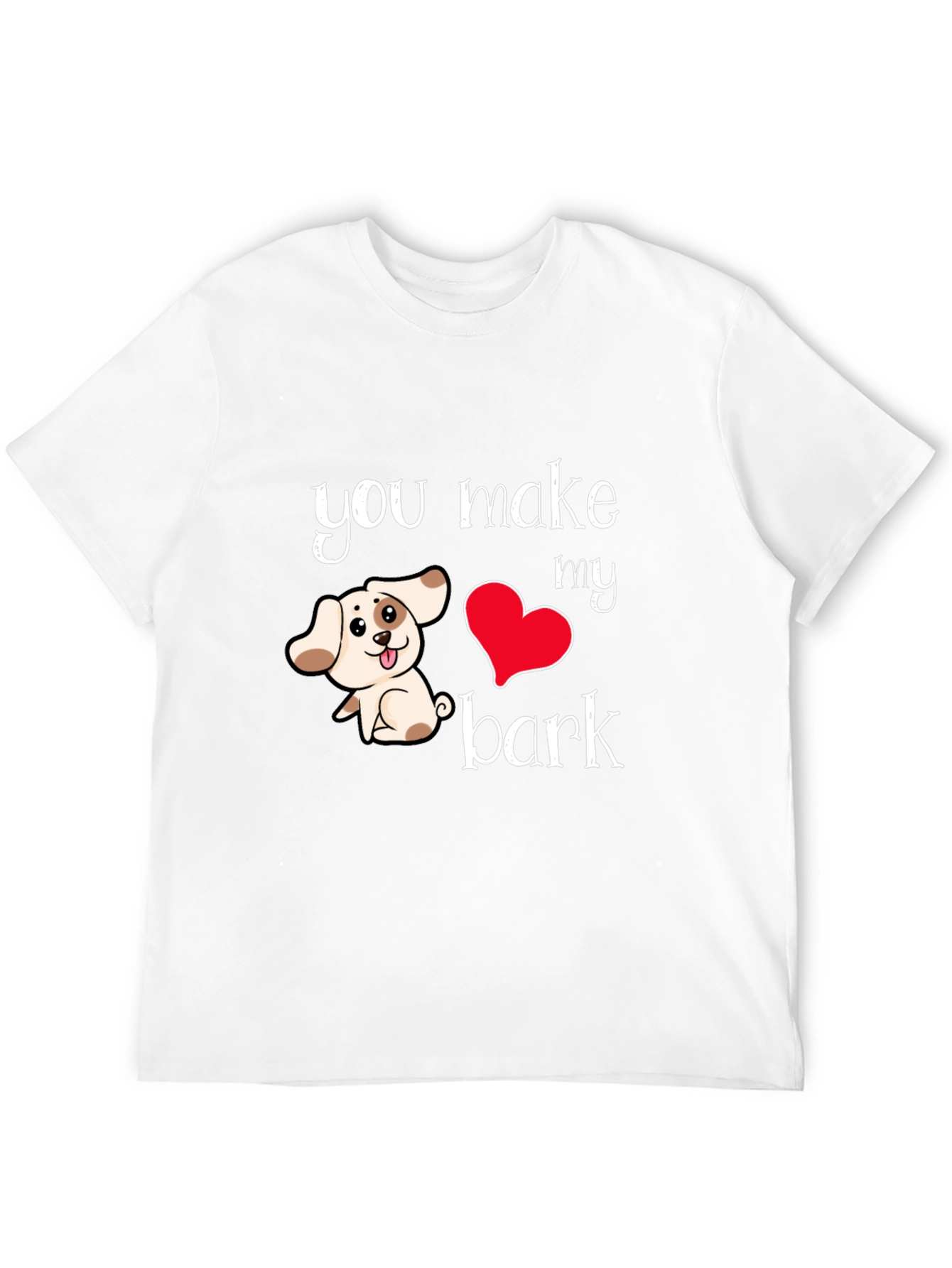Black You Make My Heart Bark T-Shirt view 12