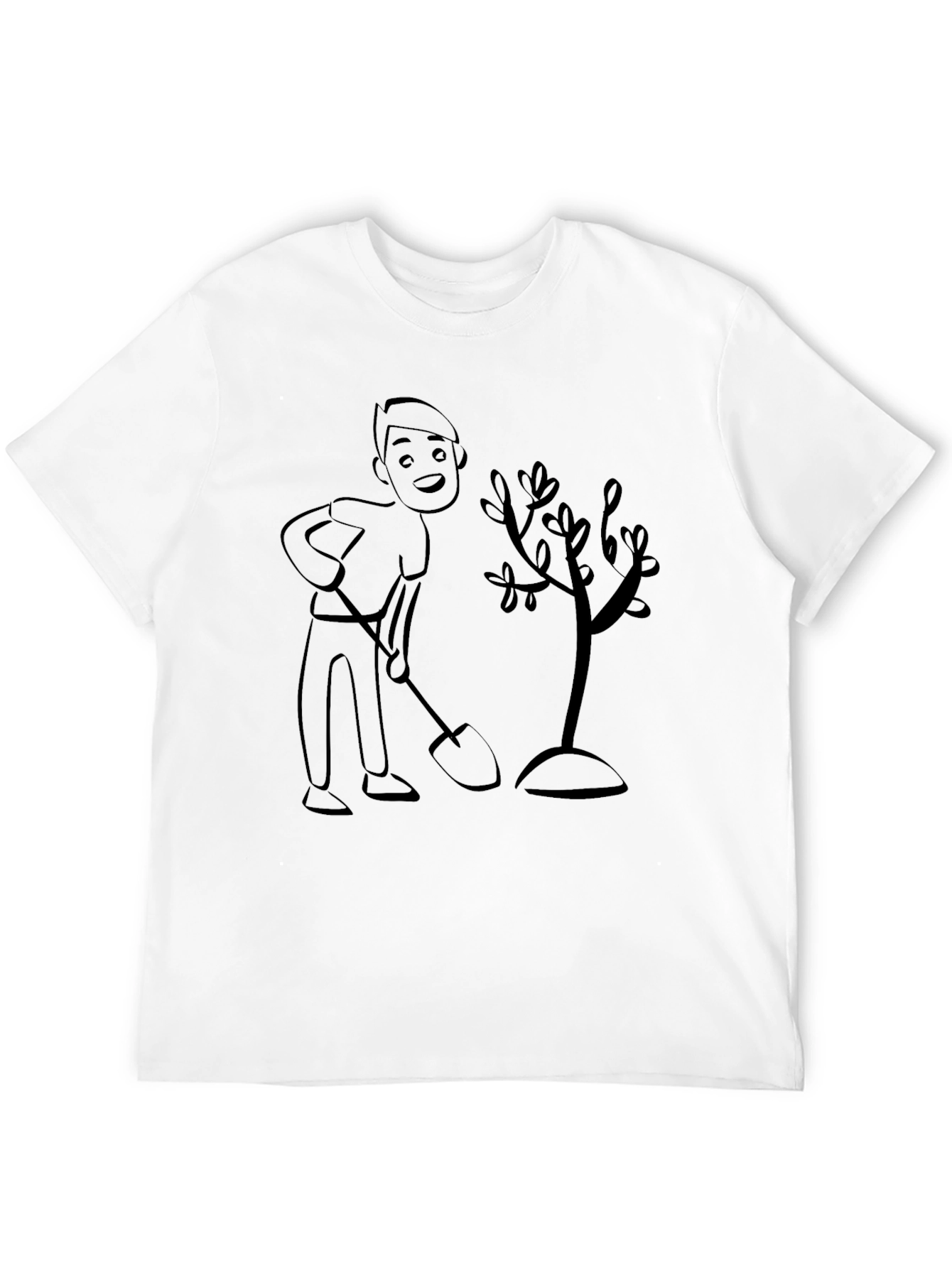 Black Tree Planting T-Shirt - Gardener Gift view 12