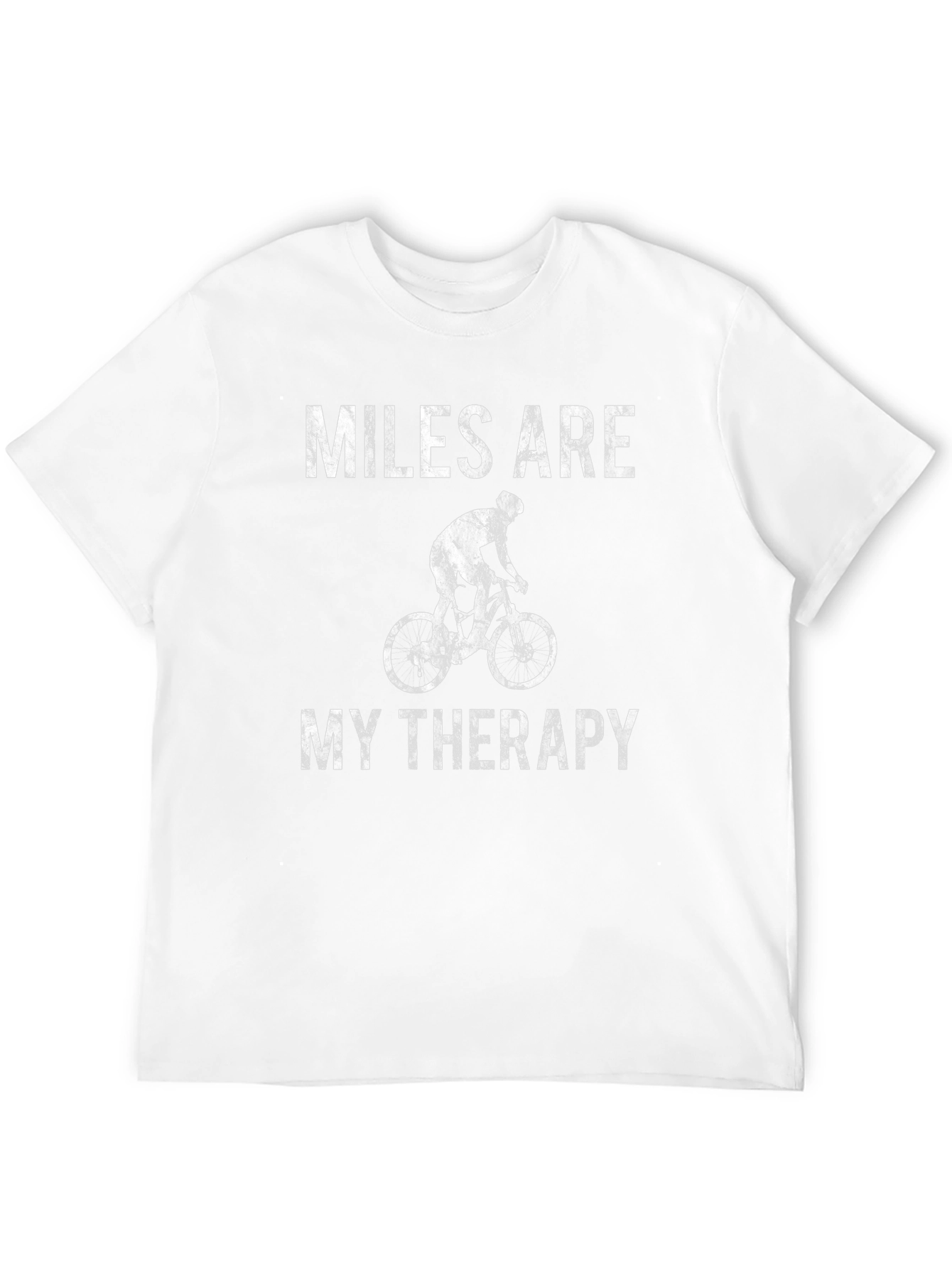 Black Miles Are My Therapy Cycling T-Shirt view 12