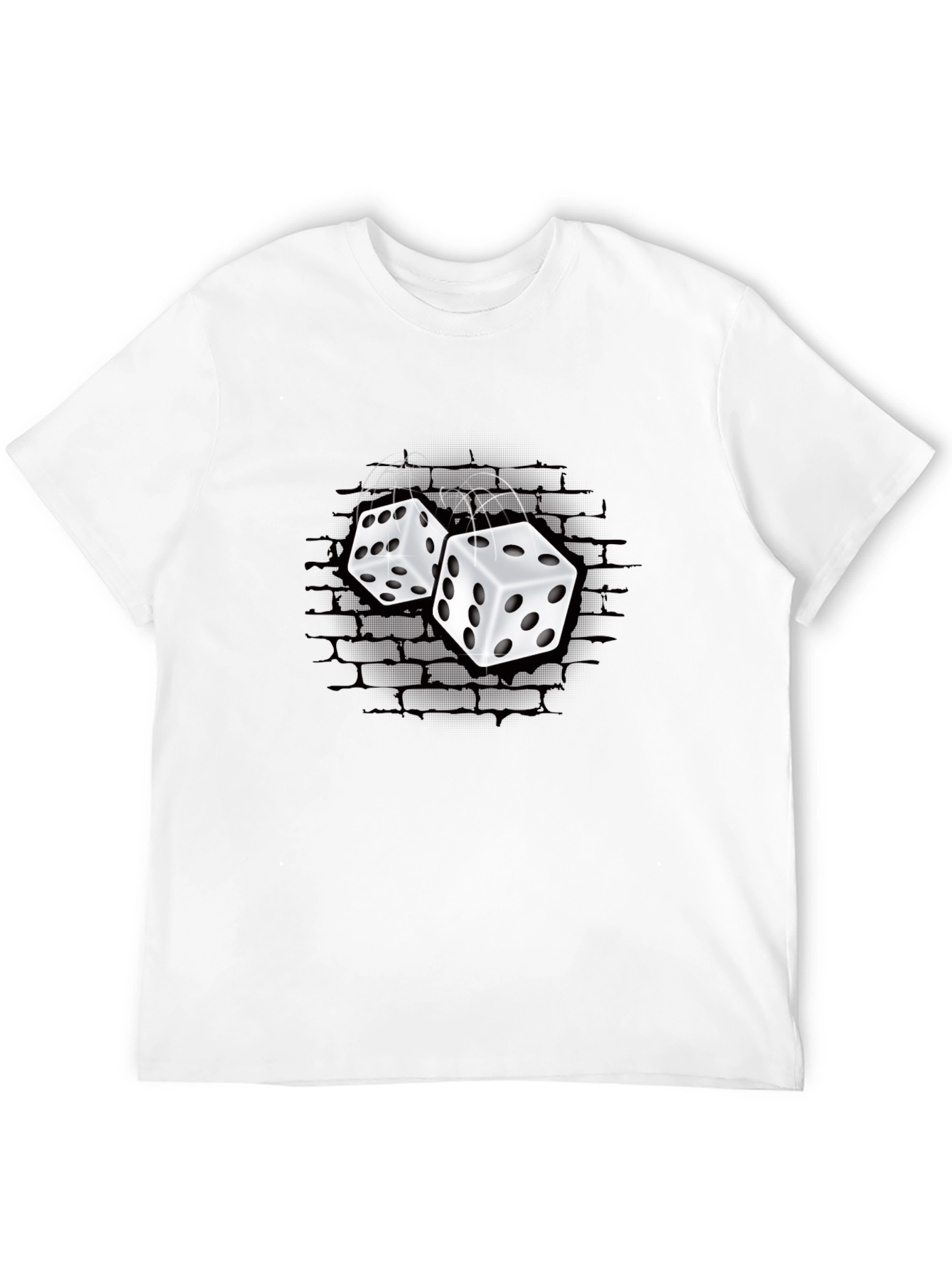 Black Rolling Dice Graphic T-Shirt - Black view 12