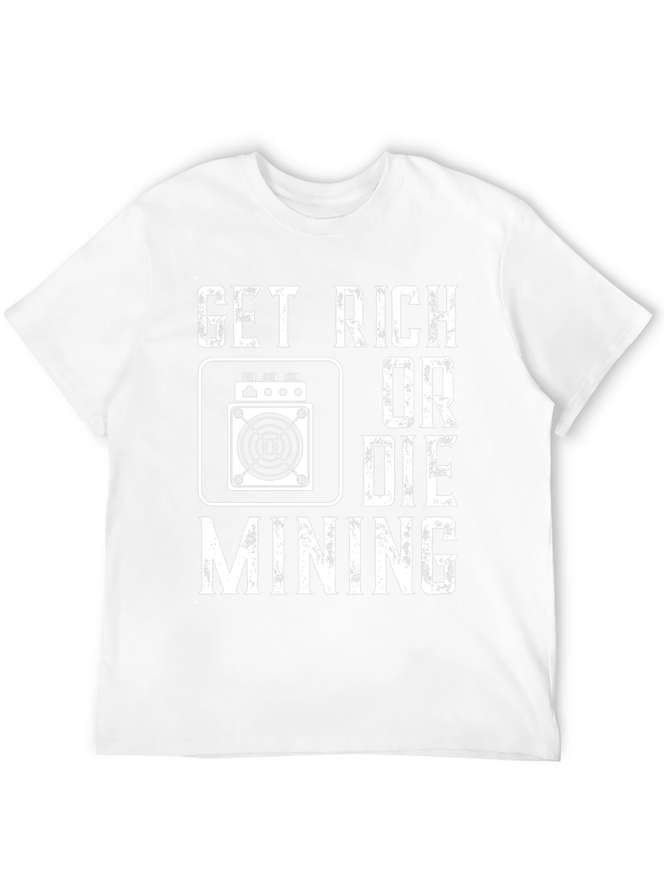 Black Get Rich or Die Mining Black T-Shirt view 12