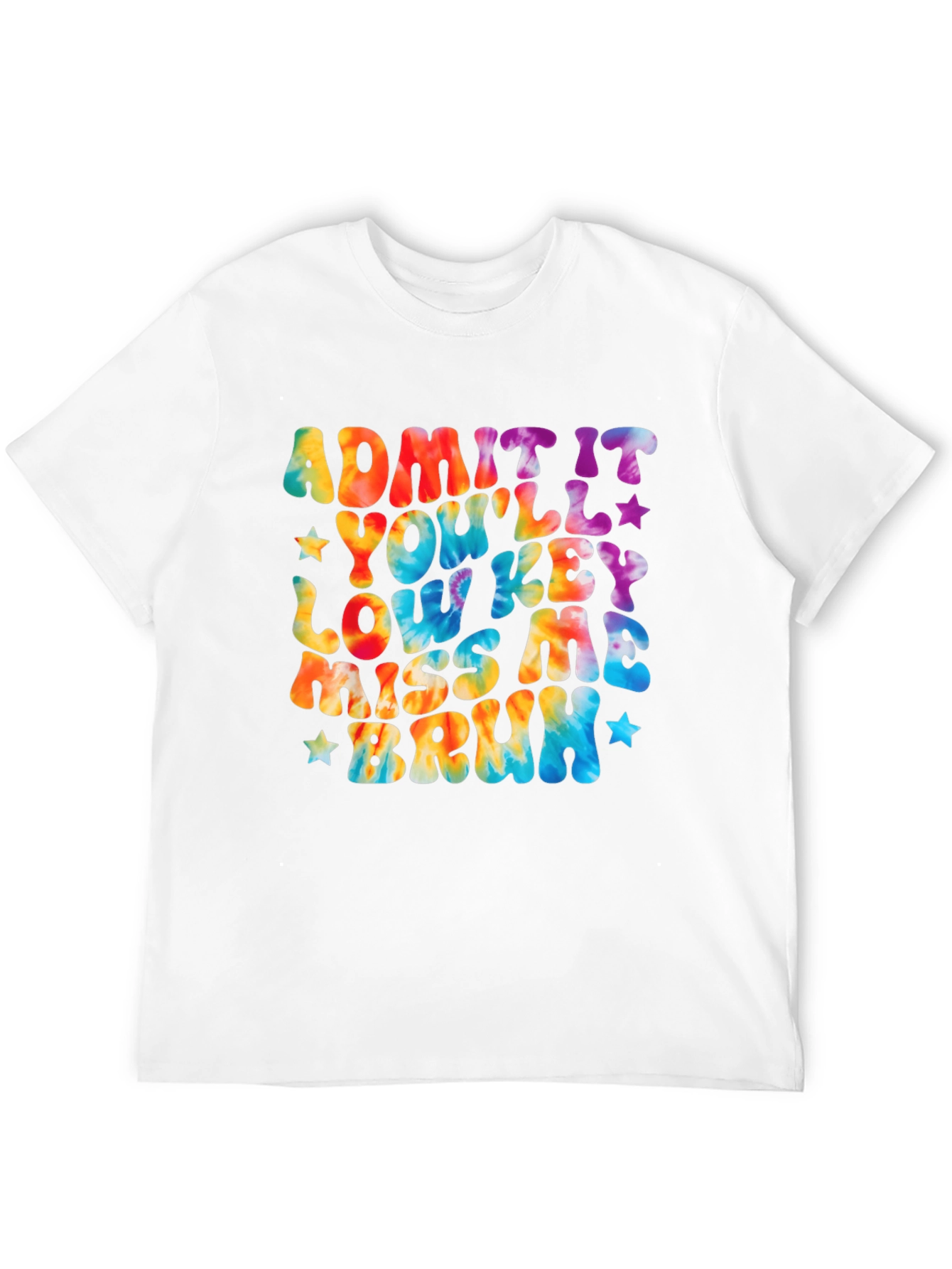 Black Admit It You'll Lowkey Miss Me Bruh T-Shirt view 12