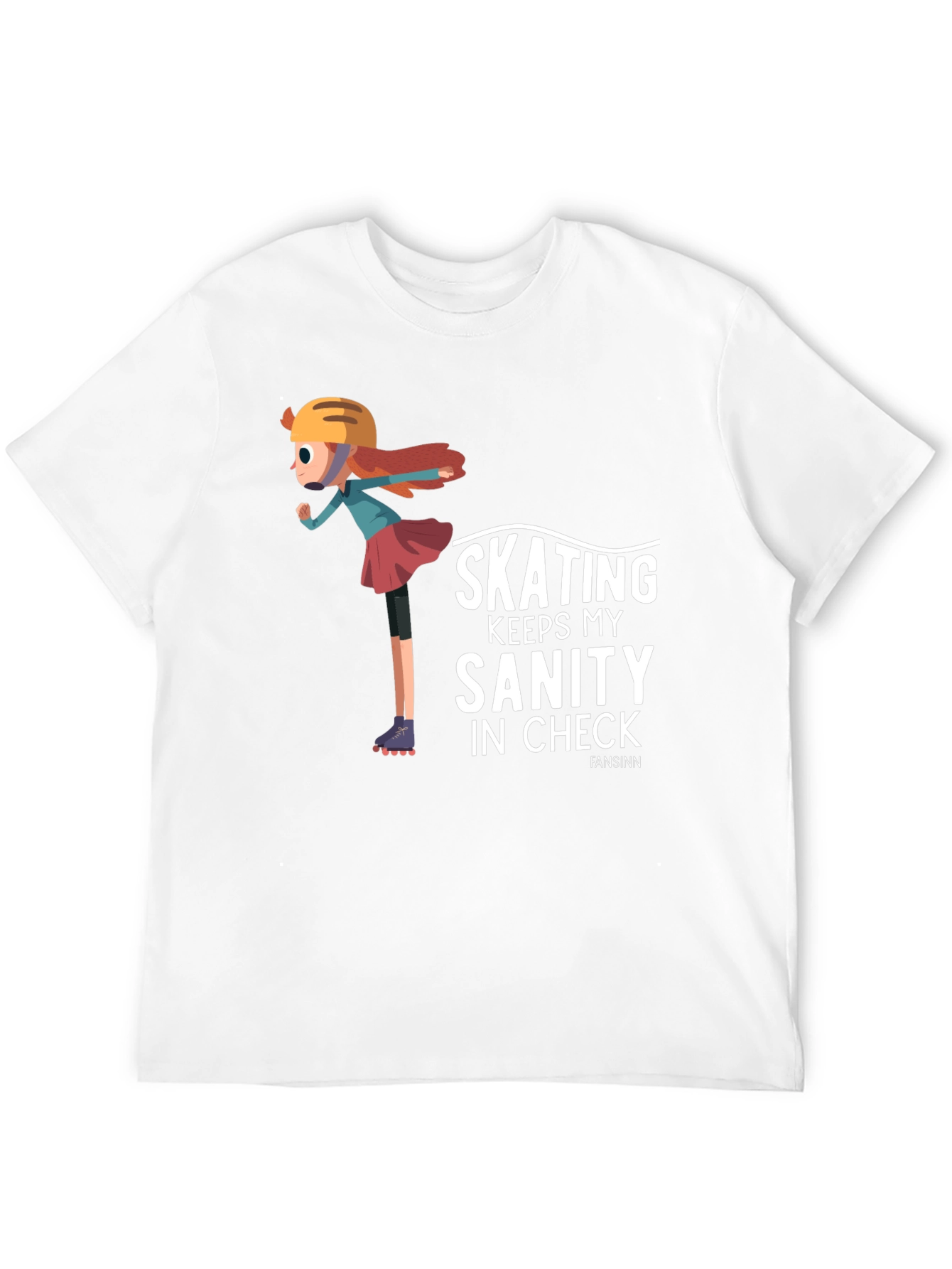 Black Skating Sanity T-Shirt - Black Graphic Tee view 12