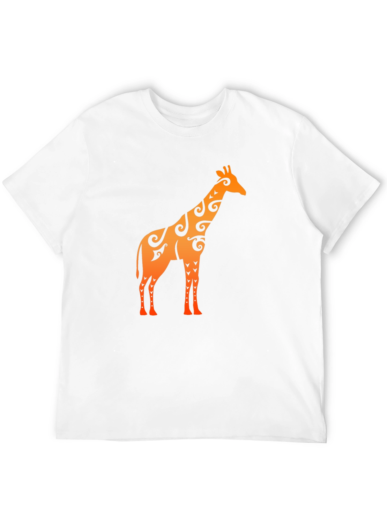Black Tribal Giraffe Graphic T-Shirt view 12