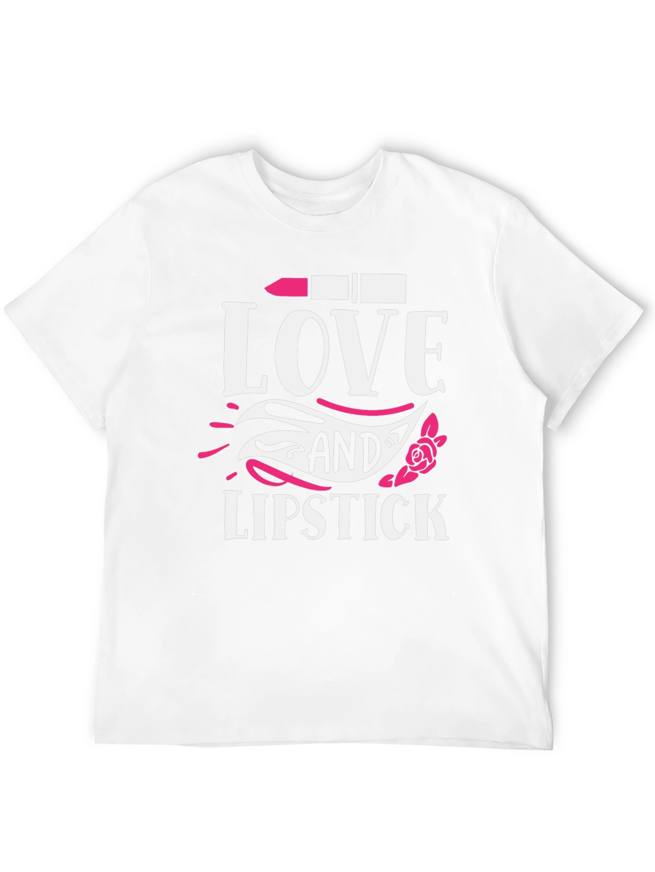 Black Love and Lipstick T-Shirt - Stylish Graphic Tee view 12