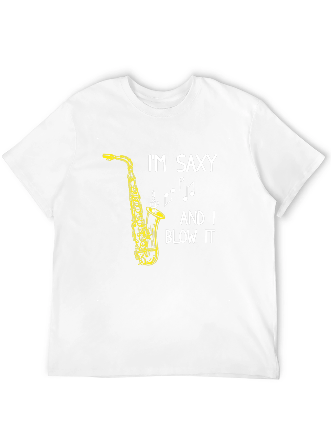 Black I'm Saxy And I Blow It T-Shirt view 12