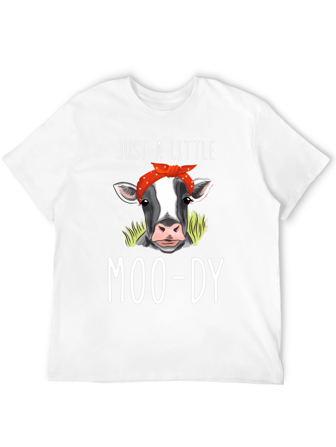 Black Just A Little Moo-dy Cow T-Shirt view 12