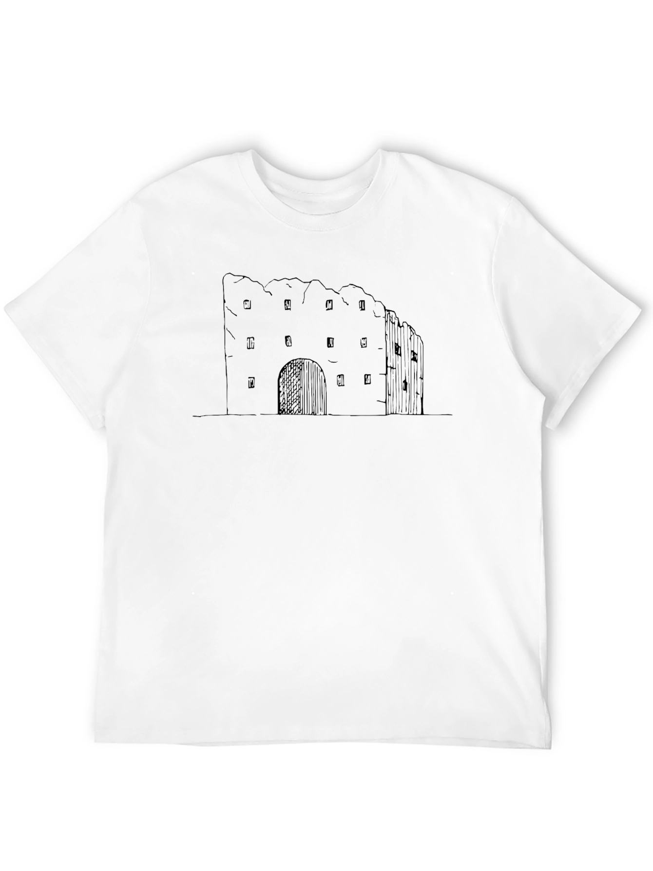 Black Fortress Graphic Tee - Black Cotton Blend view 12