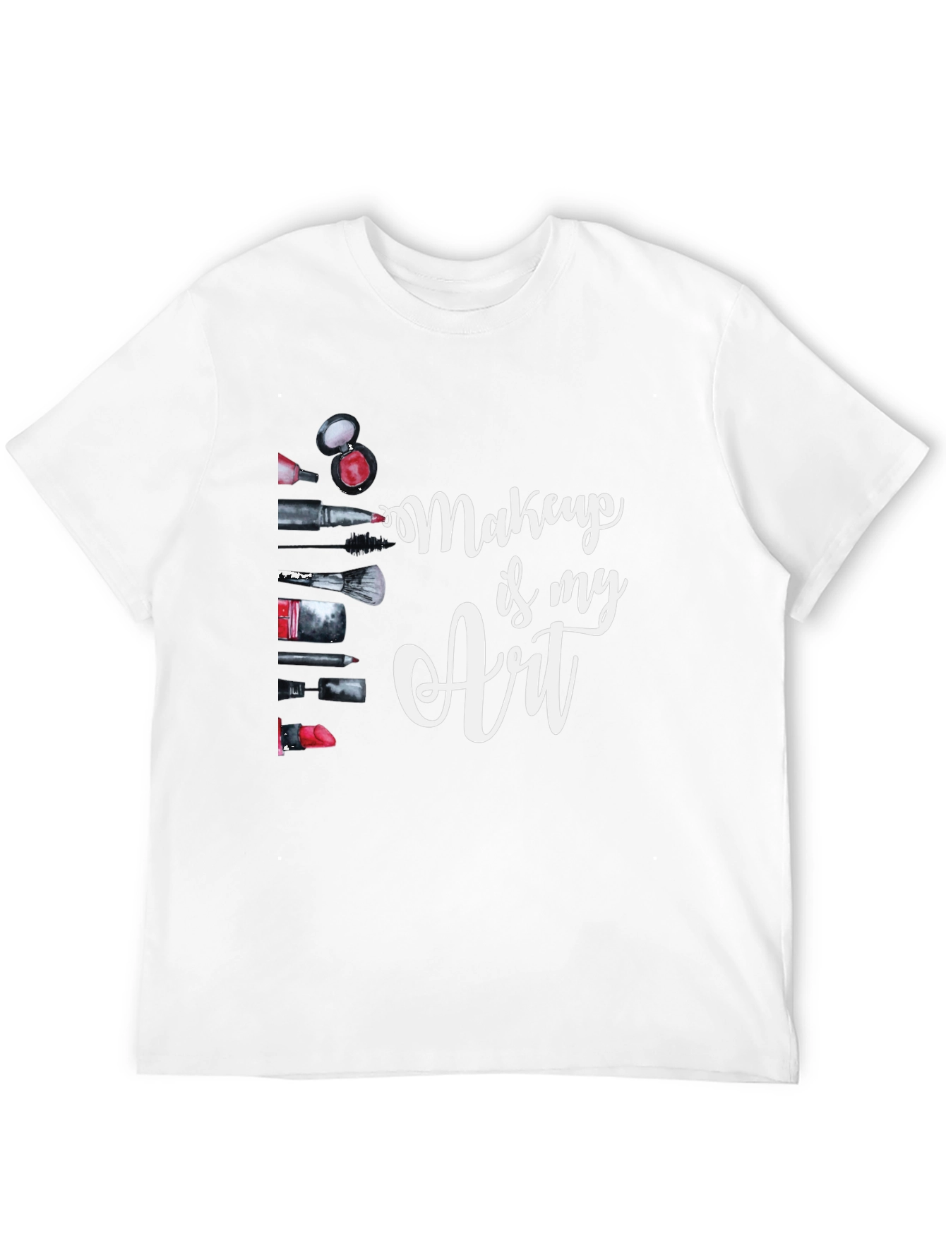 Black Makeup is my Art T-Shirt Black Cotton view 12