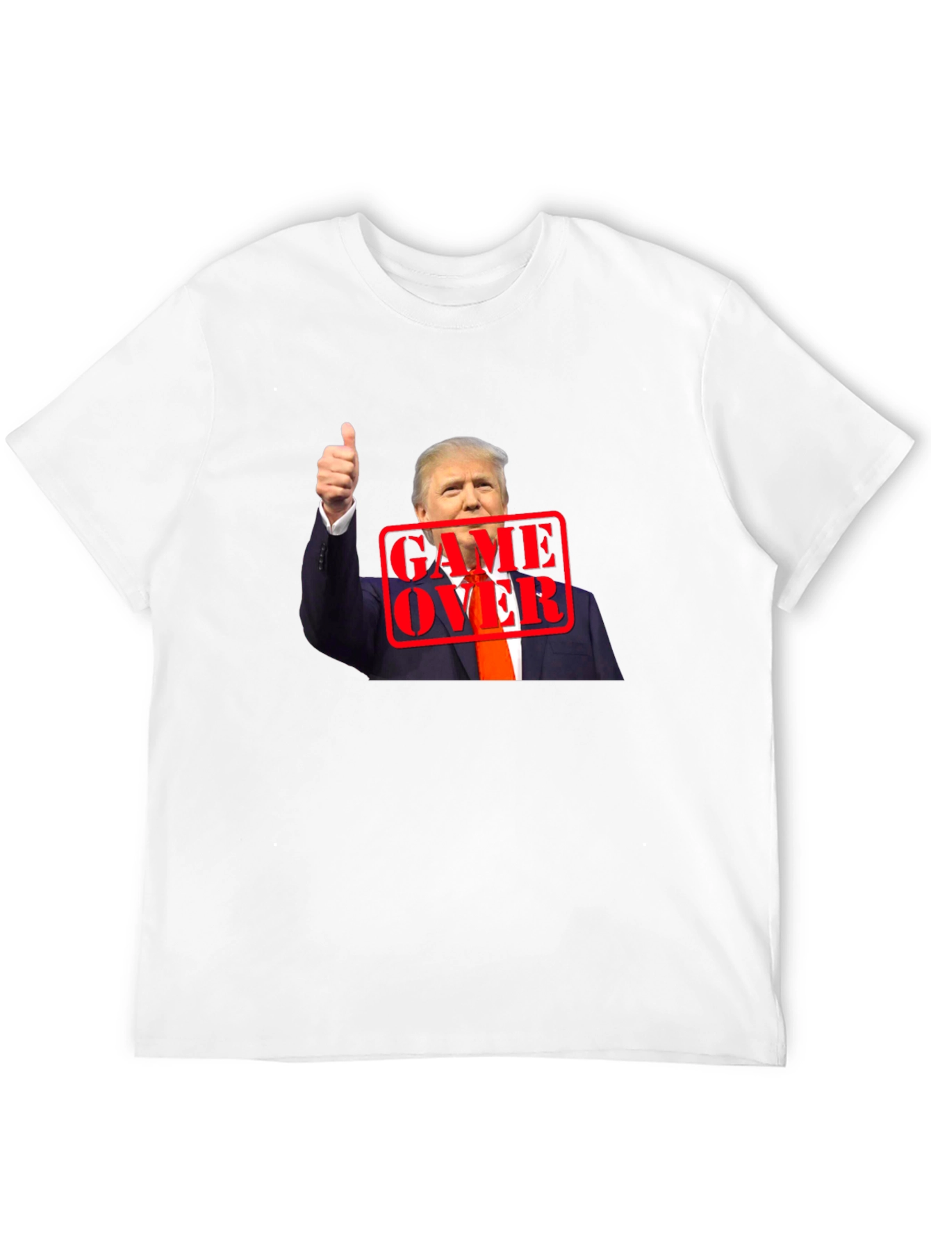 Black Trump Game Over Graphic Tee view 12